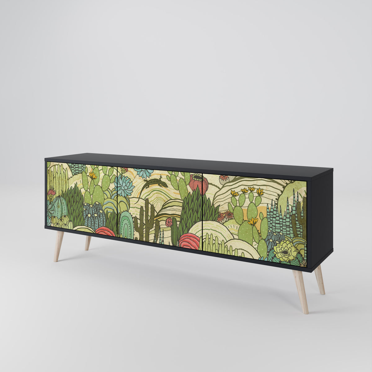 SUCCULENTS KALEIDOSCOPE Έπιπλο τηλεόρασης 3-θυρών