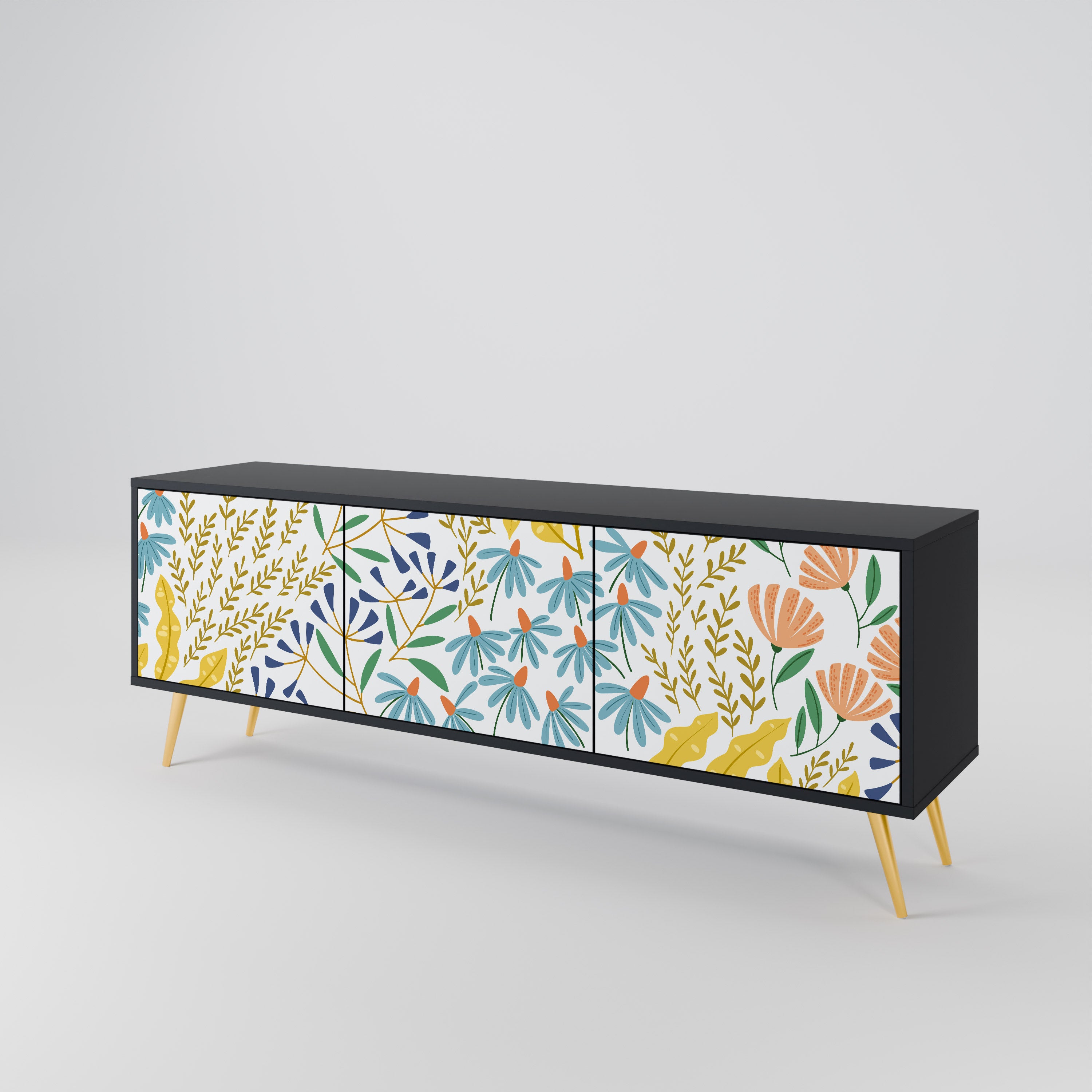 HELLO SPRING 3-Door TV Cabinet