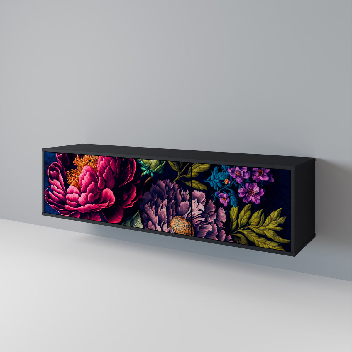 BLOOMING ELEGANCE Έπιπλο τηλεόρασης 3-θυρών