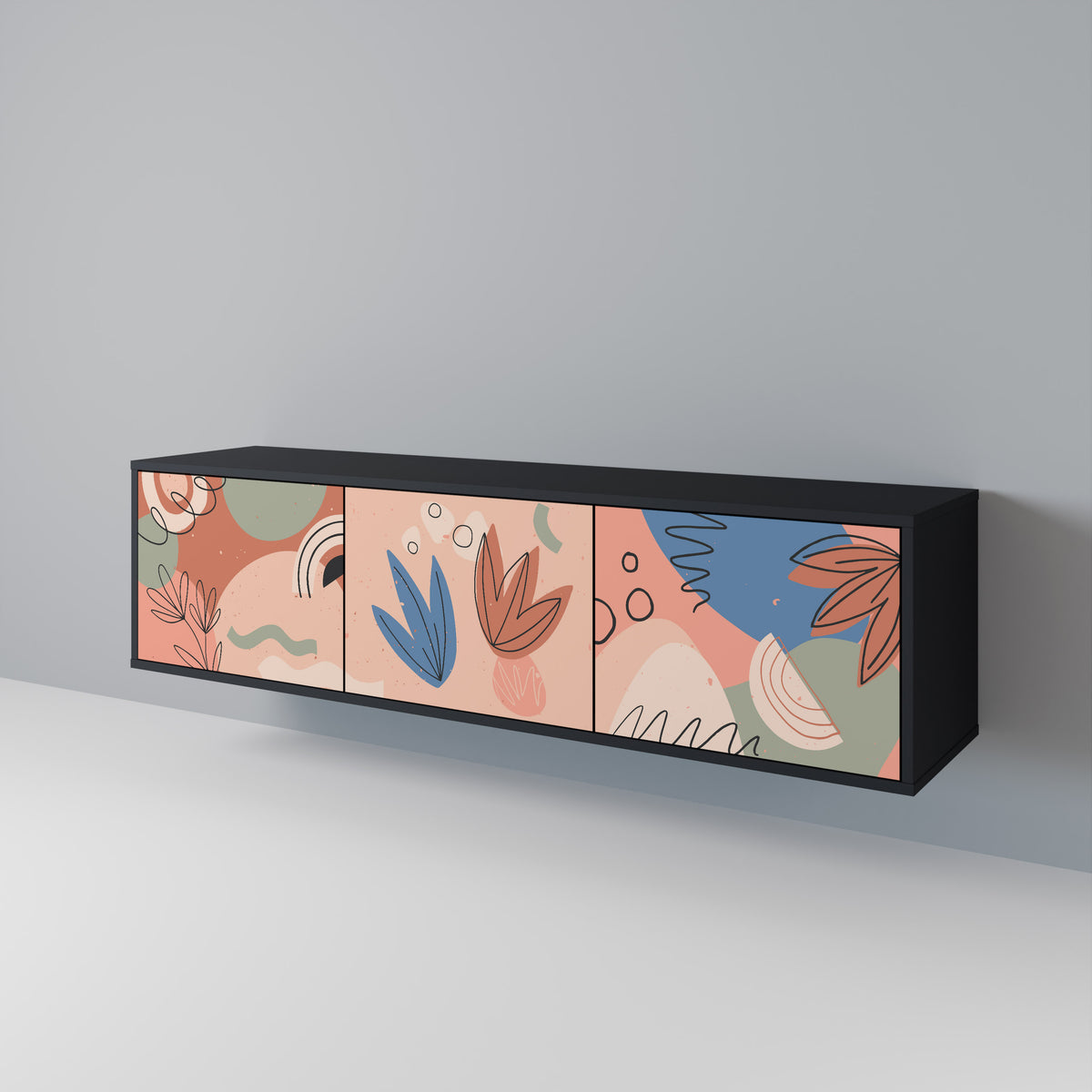 PASTEL DESTINY Έπιπλο τηλεόρασης 3-θυρών