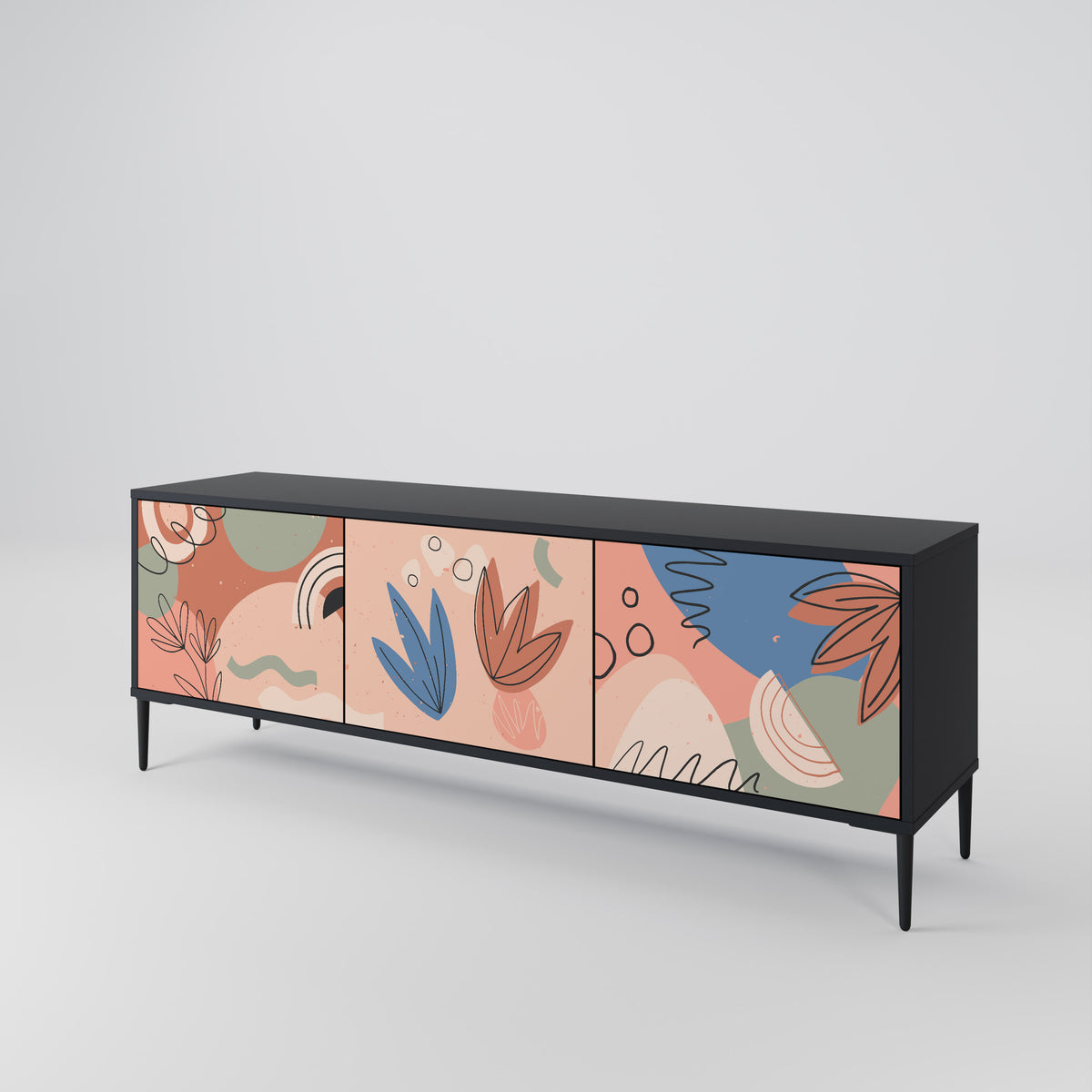 PASTEL DESTINY Έπιπλο τηλεόρασης 3-θυρών