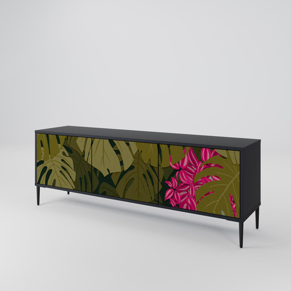 TROPICAL BEAUTY Έπιπλο τηλεόρασης 3-θυρών