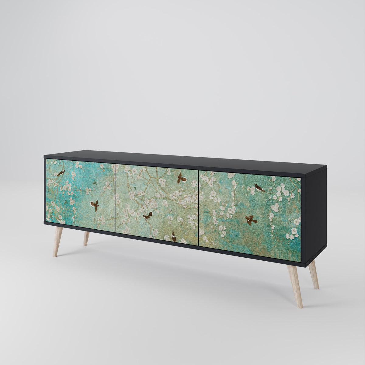 BLOOMING CHARM Έπιπλο τηλεόρασης 3-θυρών