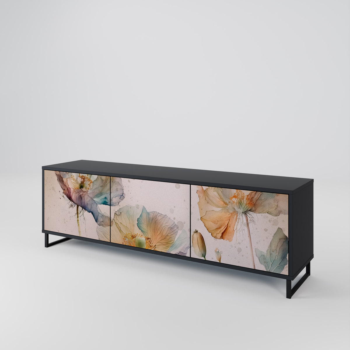 SOFTEN POPPY Έπιπλο τηλεόρασης 3-θυρών