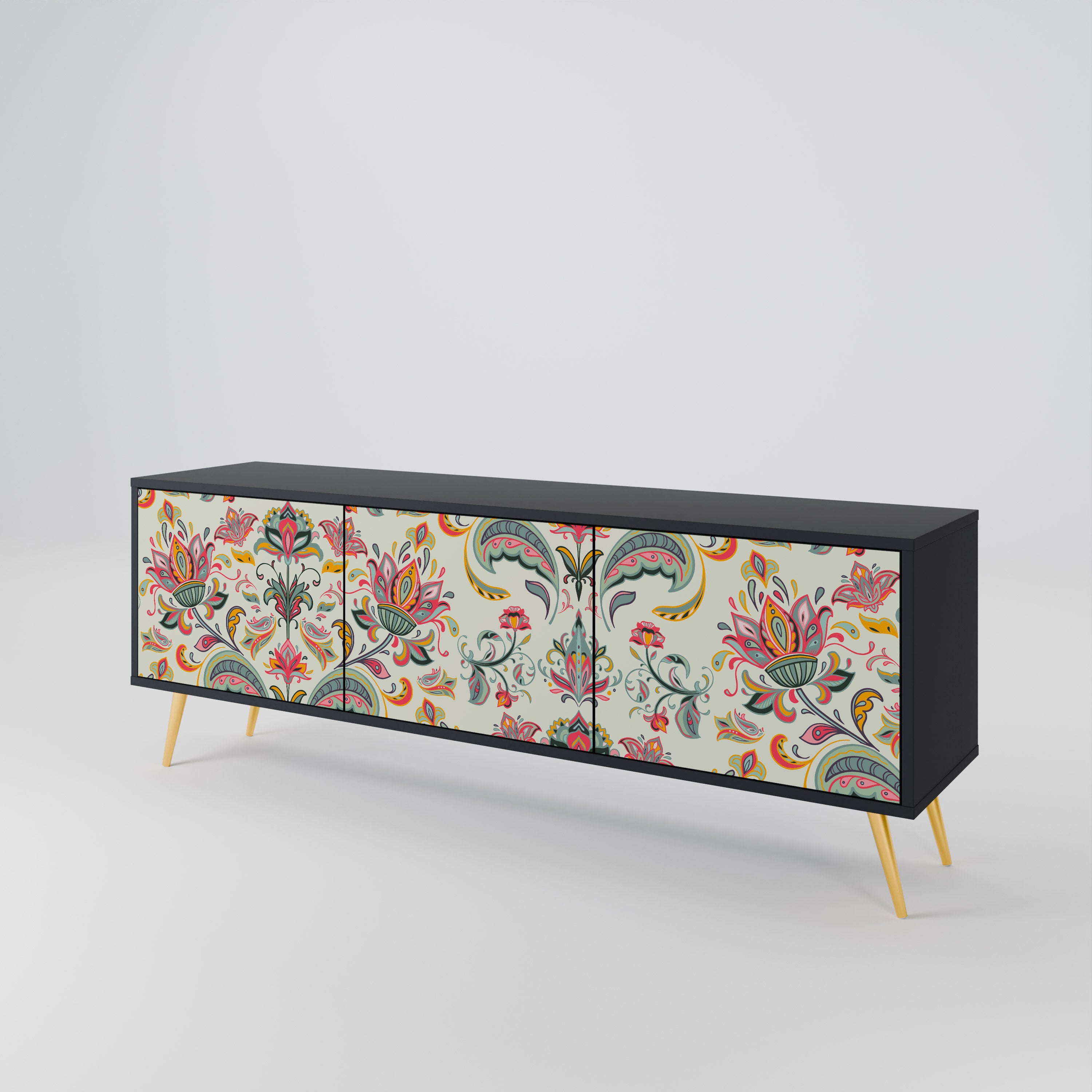 ORGANIC FOLKLORE 3-Door TV Cabinet