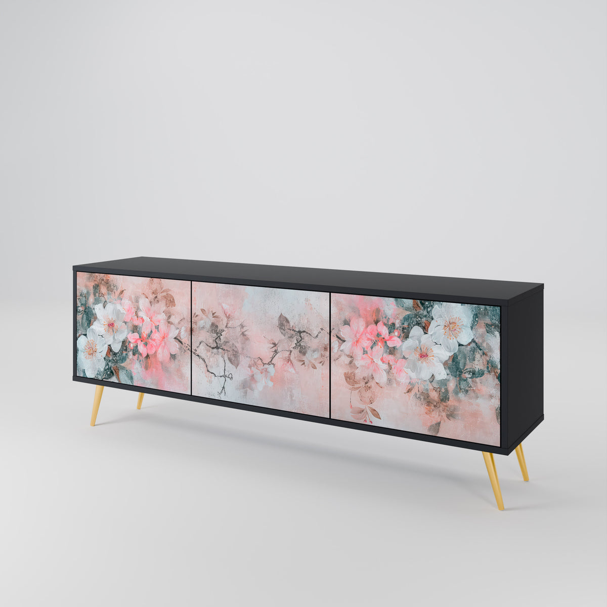 CHERRY BLOSSOM Έπιπλο τηλεόρασης 3-θυρών