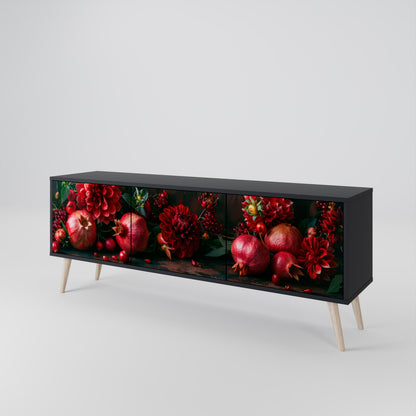 DAHLIAS AND POMEGRANATES Έπιπλο τηλεόρασης 3-θυρών