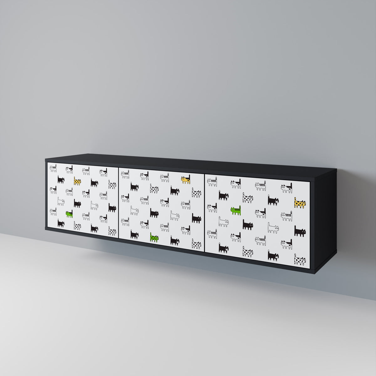 CATS COMPILATION Έπιπλο τηλεόρασης 3-θυρών