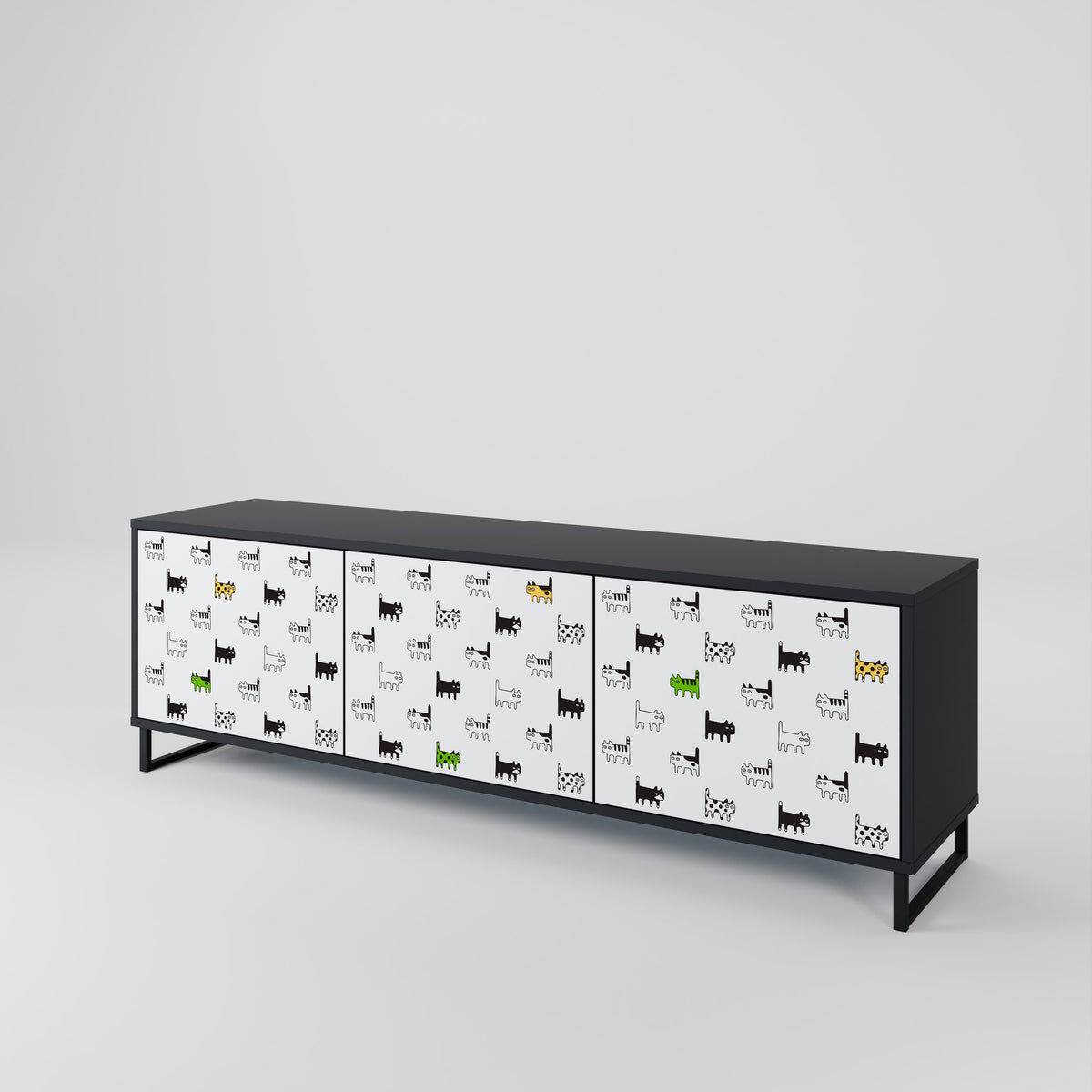 CATS COMPILATION Έπιπλο τηλεόρασης 3-θυρών