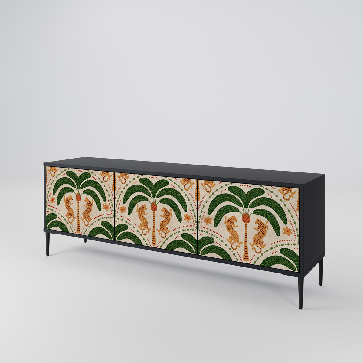 DANCING PREDATORS Έπιπλο τηλεόρασης 3-θυρών