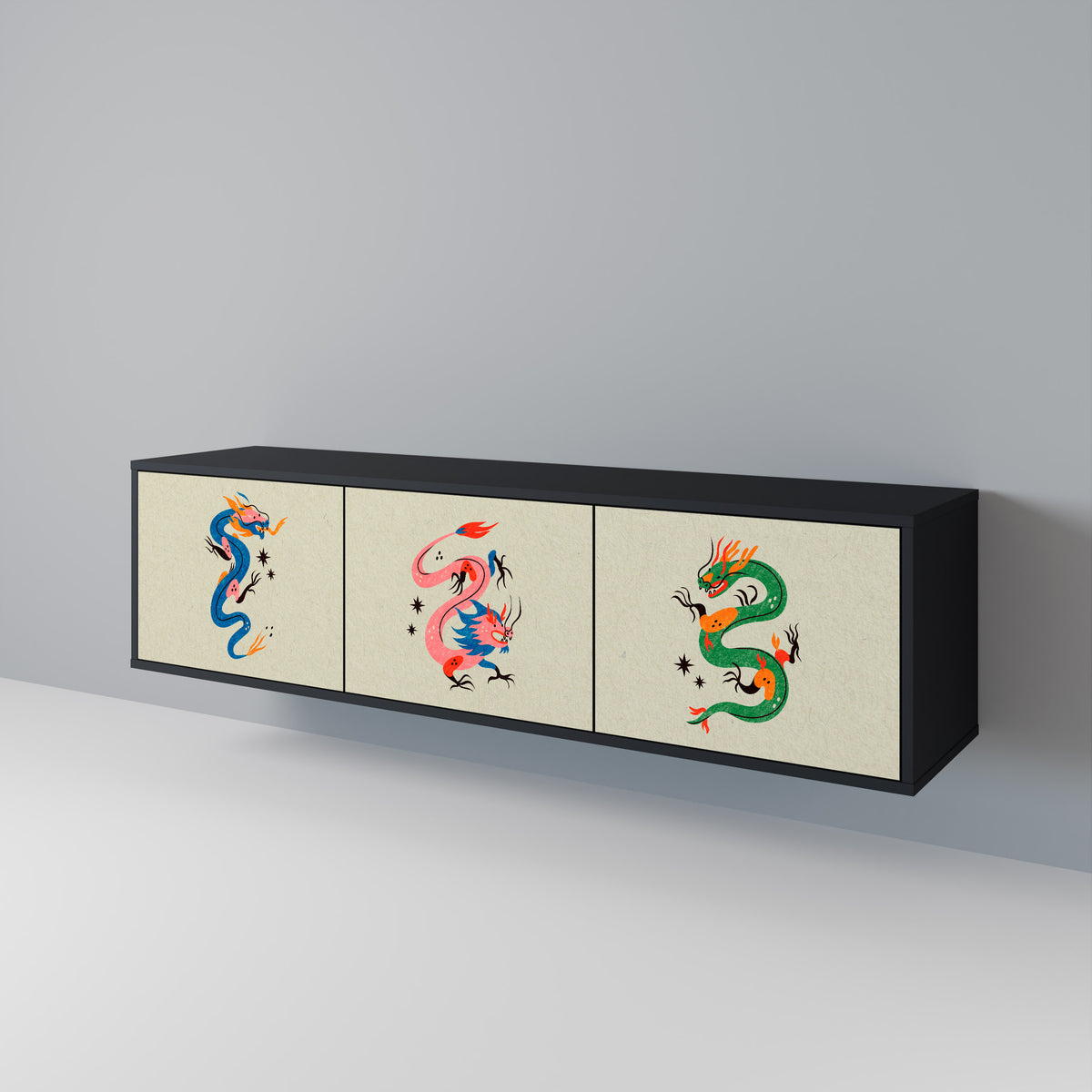 MYTHOLOGICAL CREATURES Έπιπλο τηλεόρασης 3-θυρών