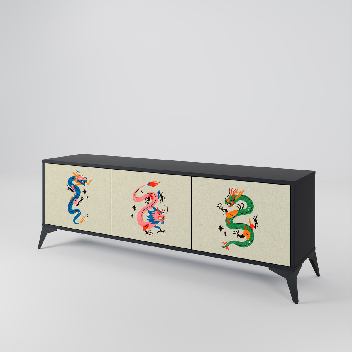 MYTHOLOGICAL CREATURES Έπιπλο τηλεόρασης 3-θυρών