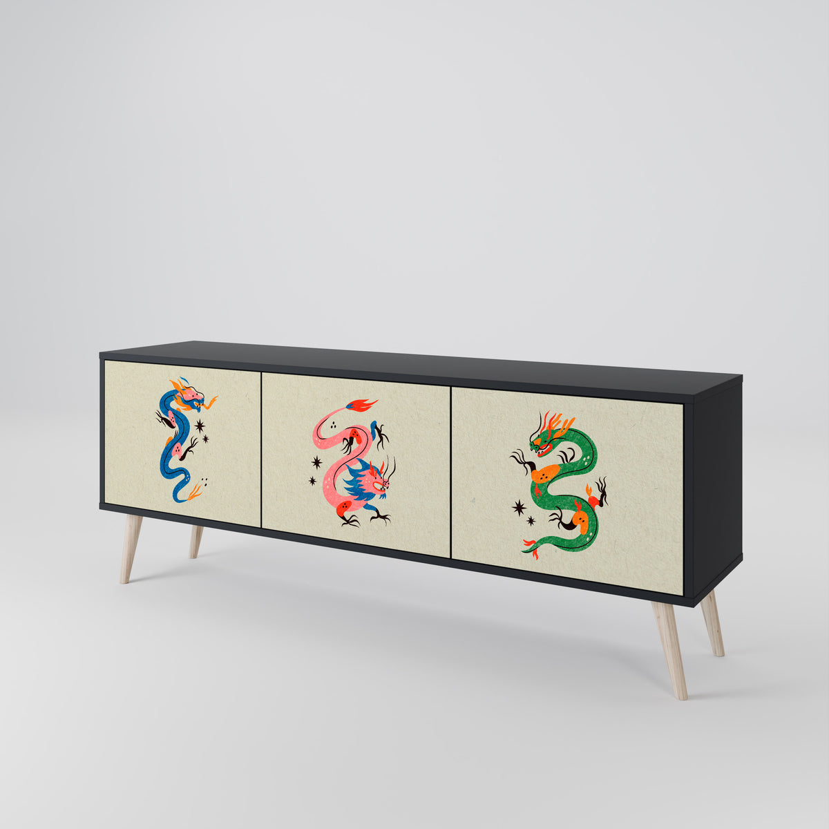 MYTHOLOGICAL CREATURES Έπιπλο τηλεόρασης 3-θυρών