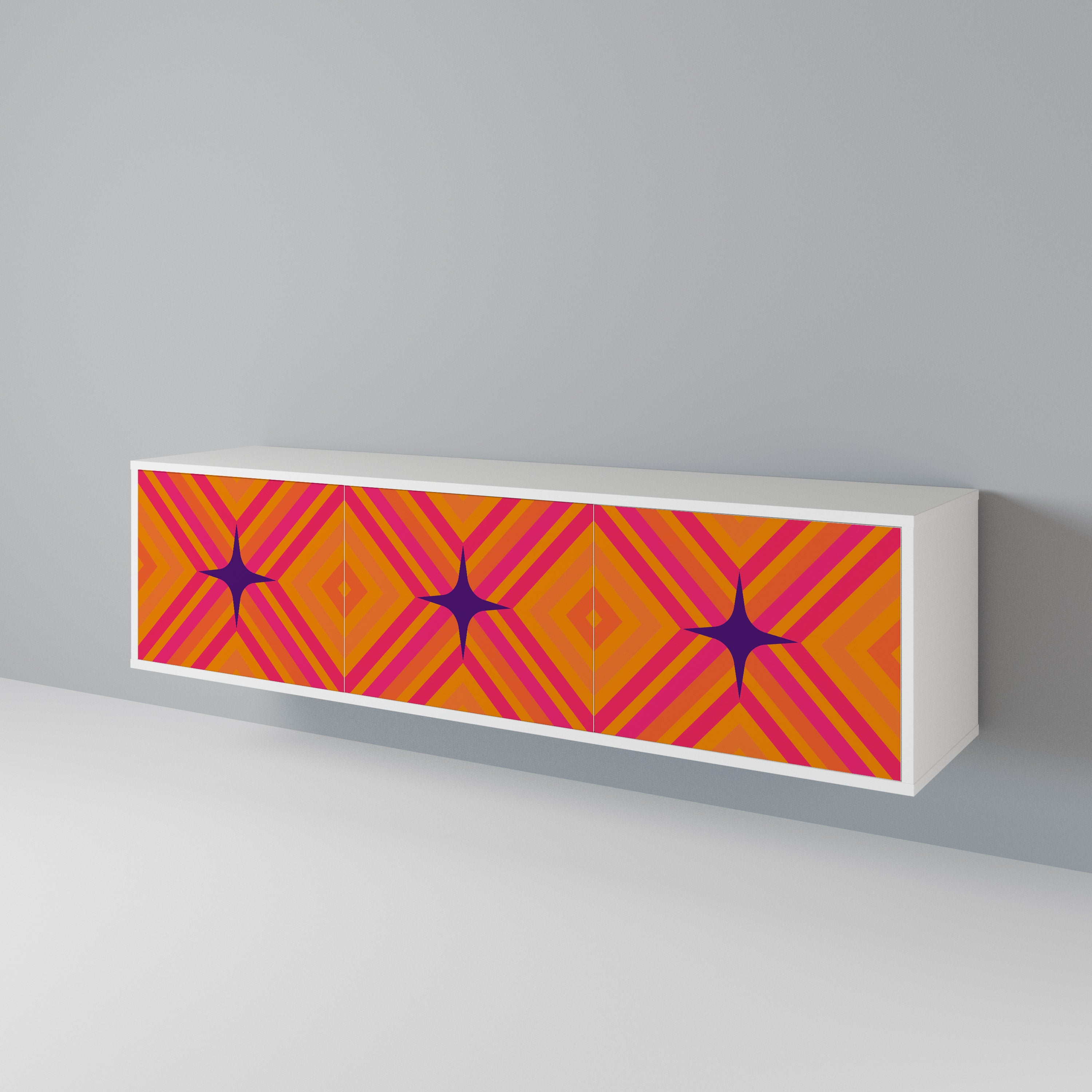 GEOMETRIC BRILLIANCE Έπιπλο τηλεόρασης 3-θυρών