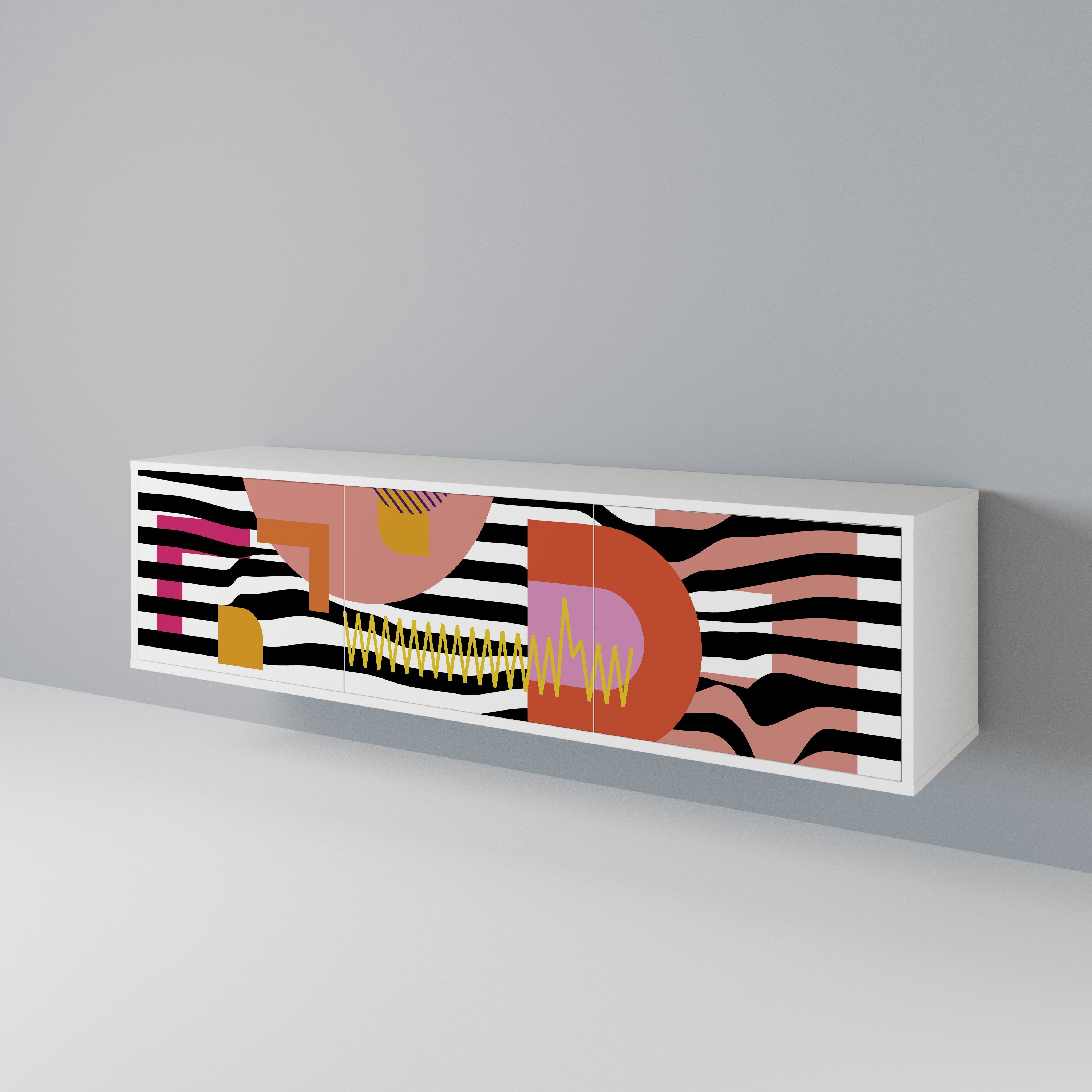 CHROMATIC ABSTRACT Έπιπλο τηλεόρασης 3-θυρών