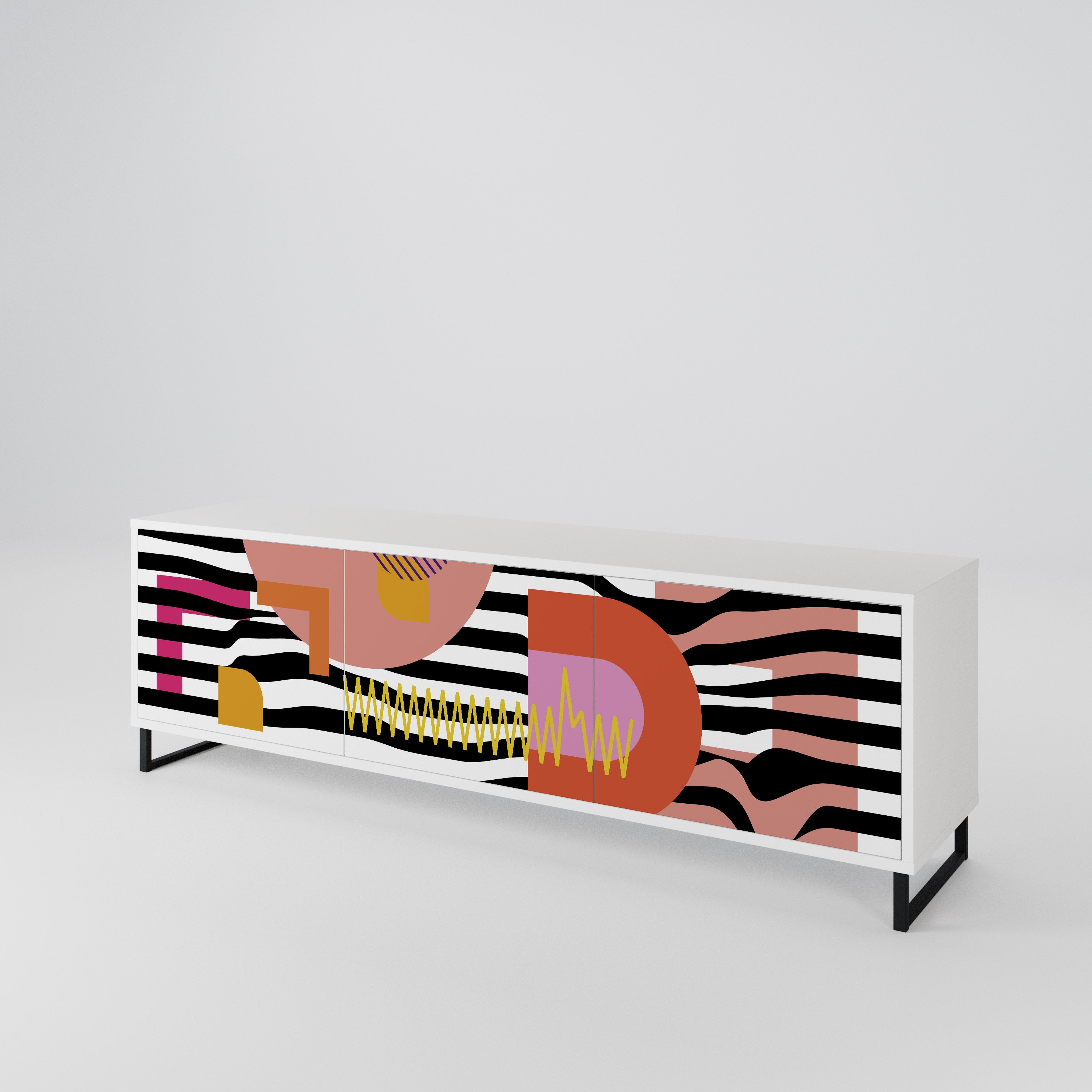 CHROMATIC ABSTRACT Έπιπλο τηλεόρασης 3-θυρών