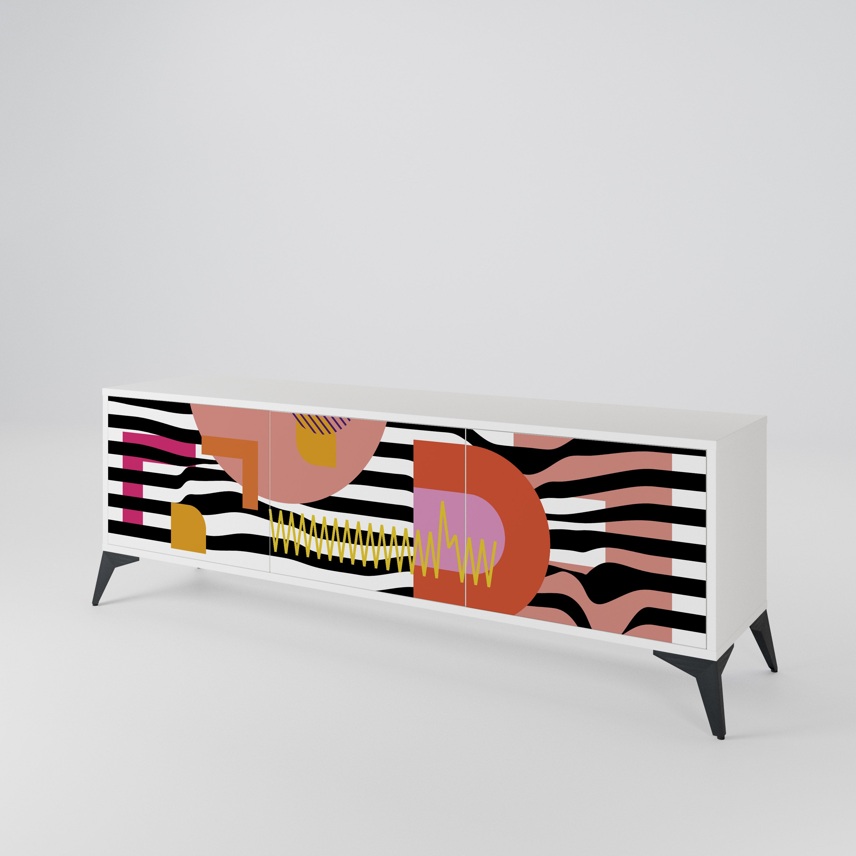 CHROMATIC ABSTRACT Έπιπλο τηλεόρασης 3-θυρών