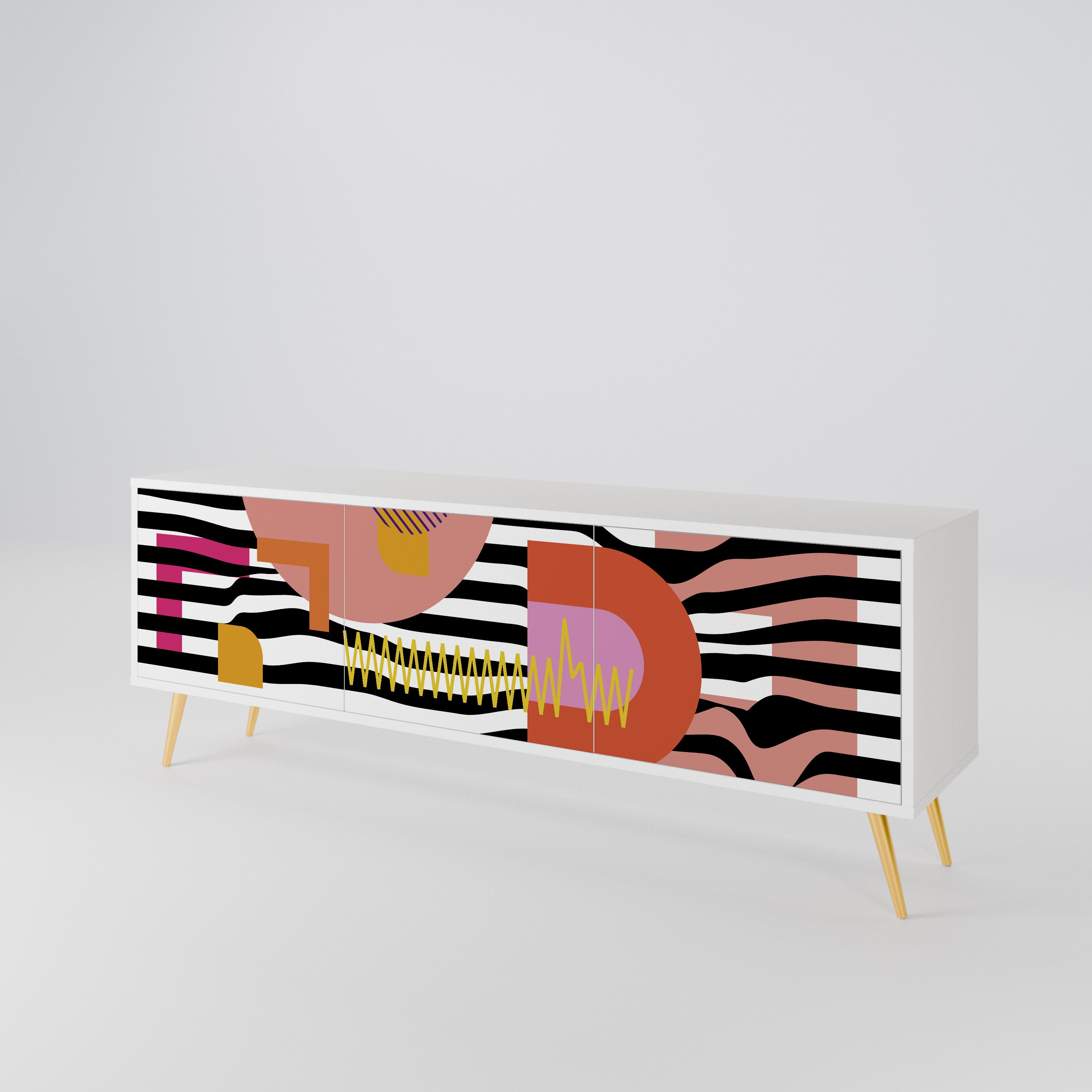 CHROMATIC ABSTRACT Έπιπλο τηλεόρασης 3-θυρών