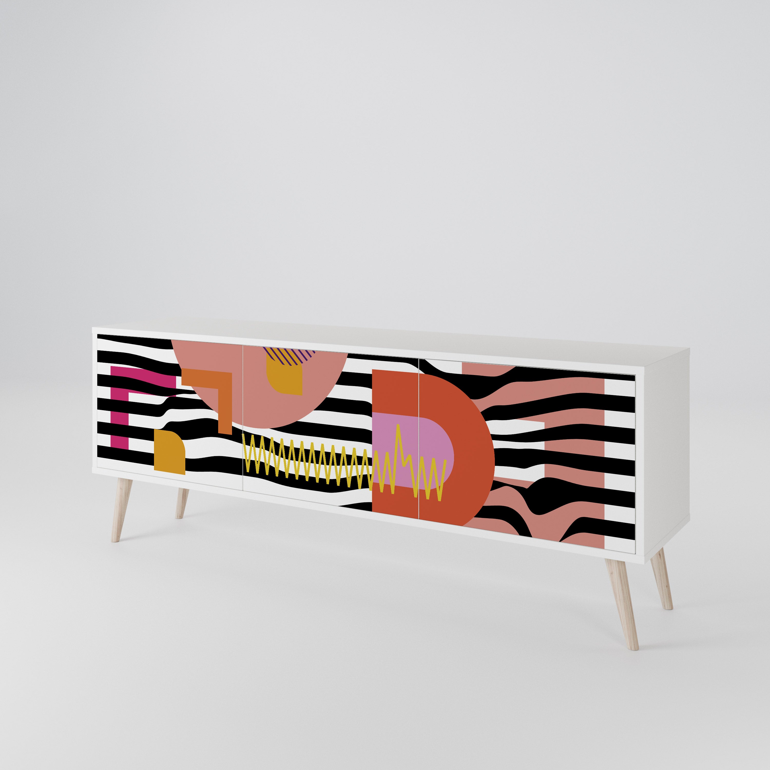 CHROMATIC ABSTRACT Έπιπλο τηλεόρασης 3-θυρών