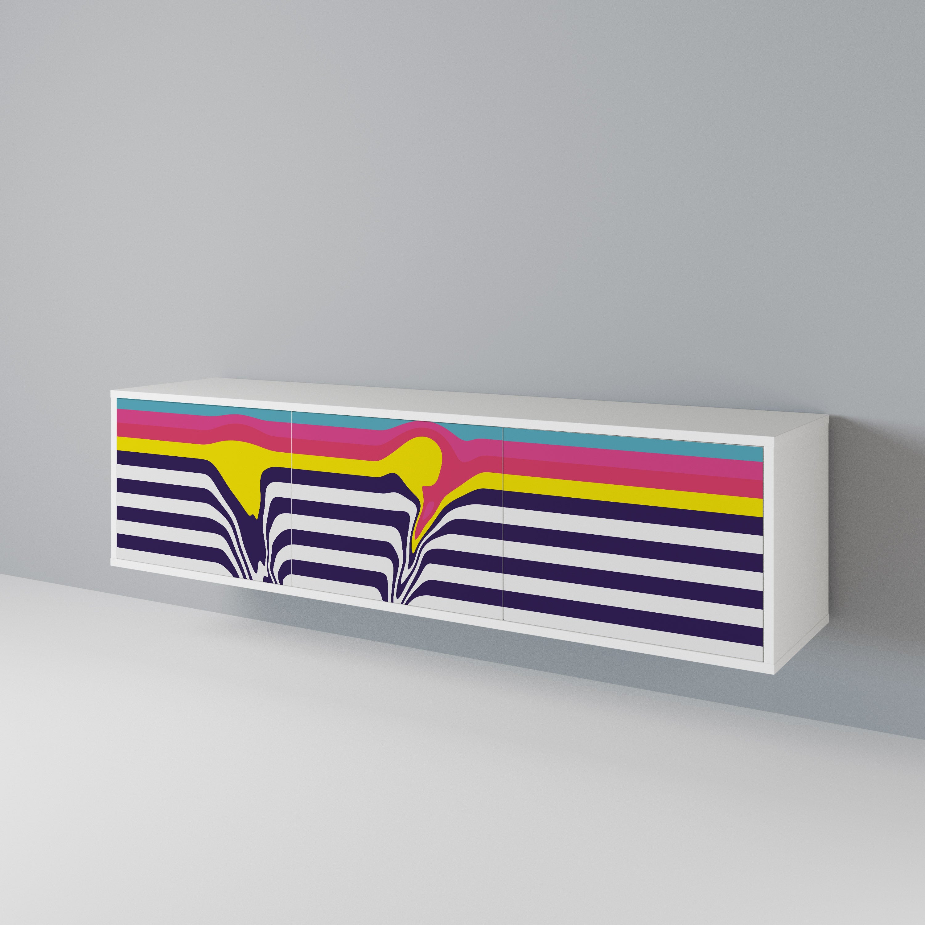 COLORFUL DIVERSION Έπιπλο τηλεόρασης 3-θυρών