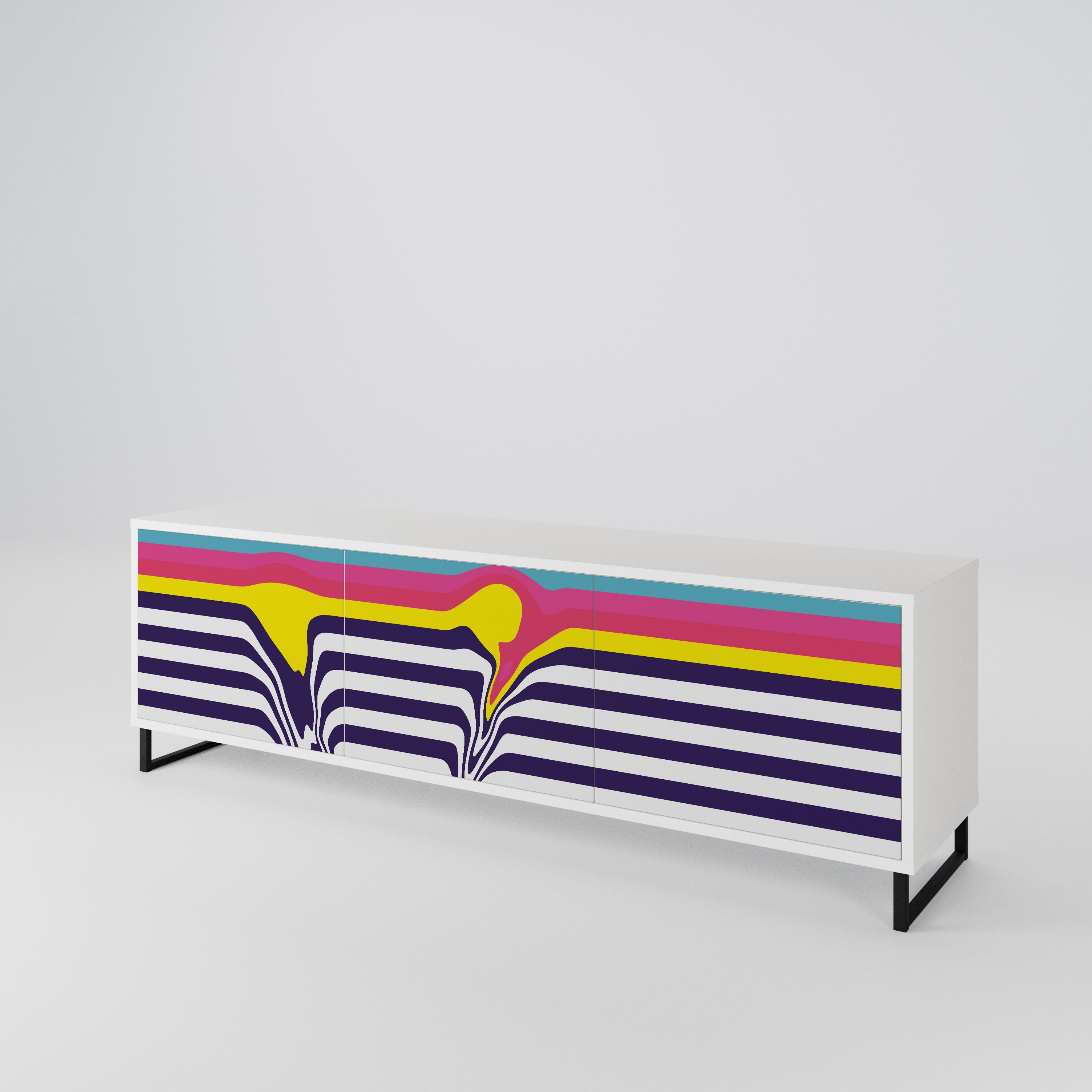 COLORFUL DIVERSION Έπιπλο τηλεόρασης 3-θυρών