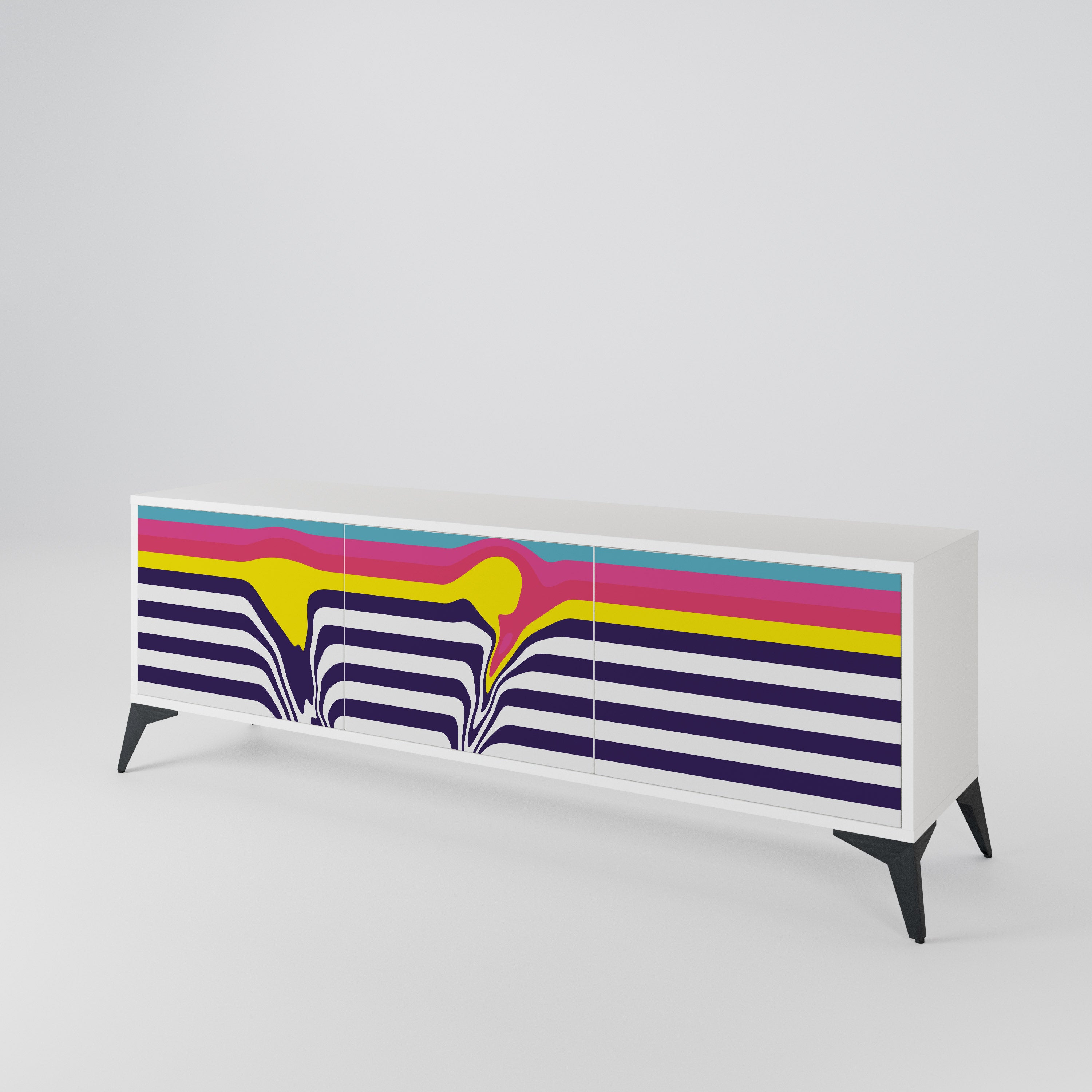 COLORFUL DIVERSION Έπιπλο τηλεόρασης 3-θυρών