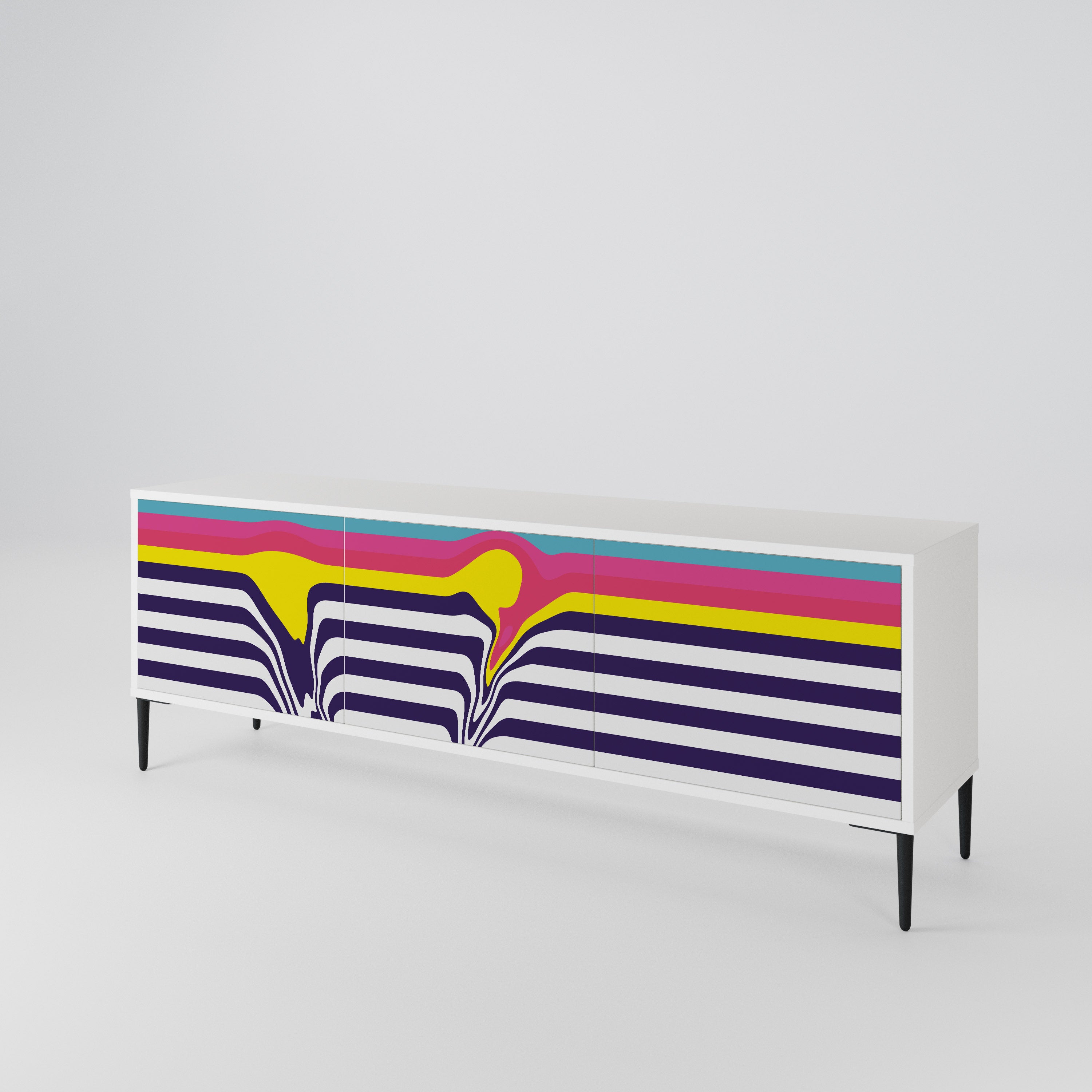 COLORFUL DIVERSION Έπιπλο τηλεόρασης 3-θυρών