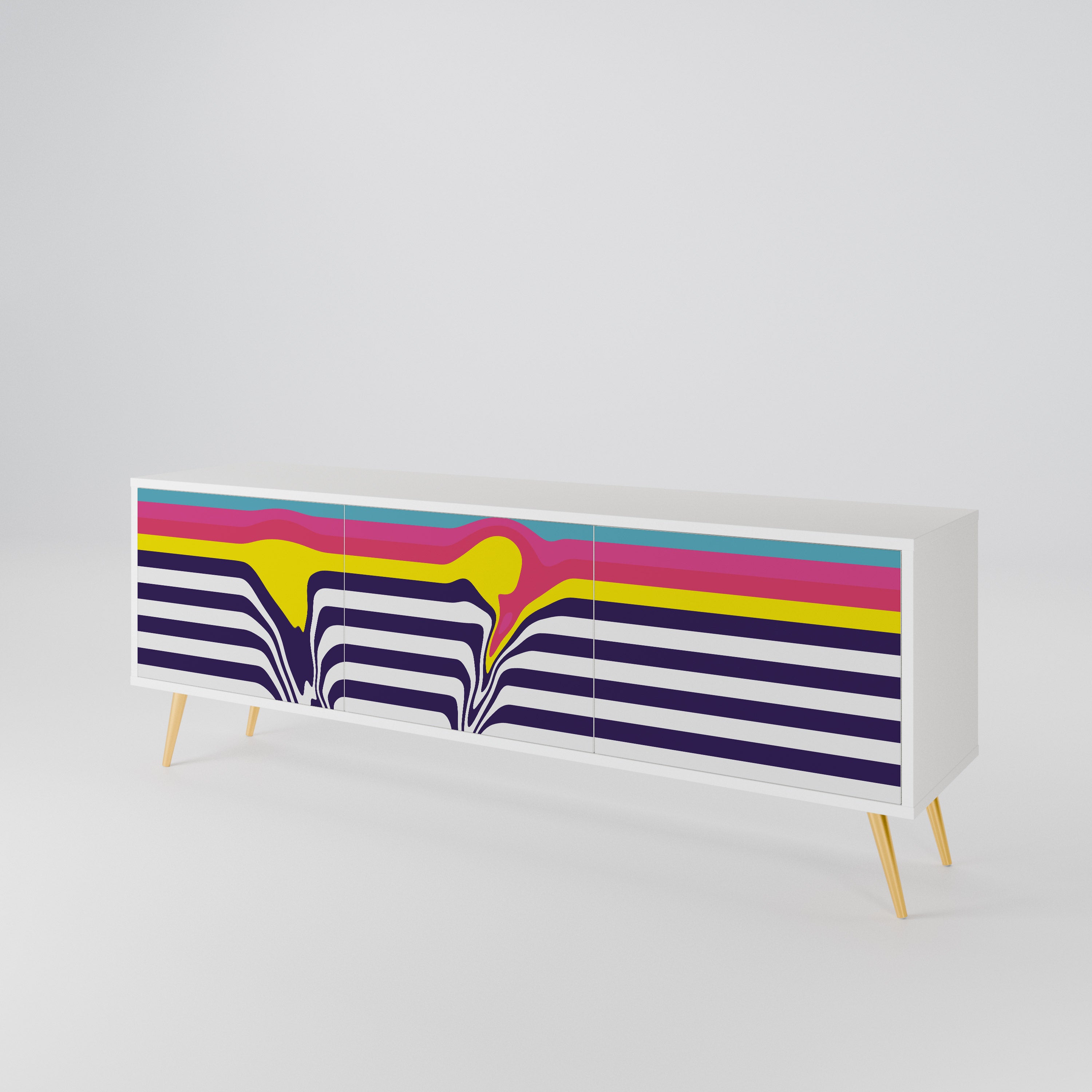 COLORFUL DIVERSION Έπιπλο τηλεόρασης 3-θυρών