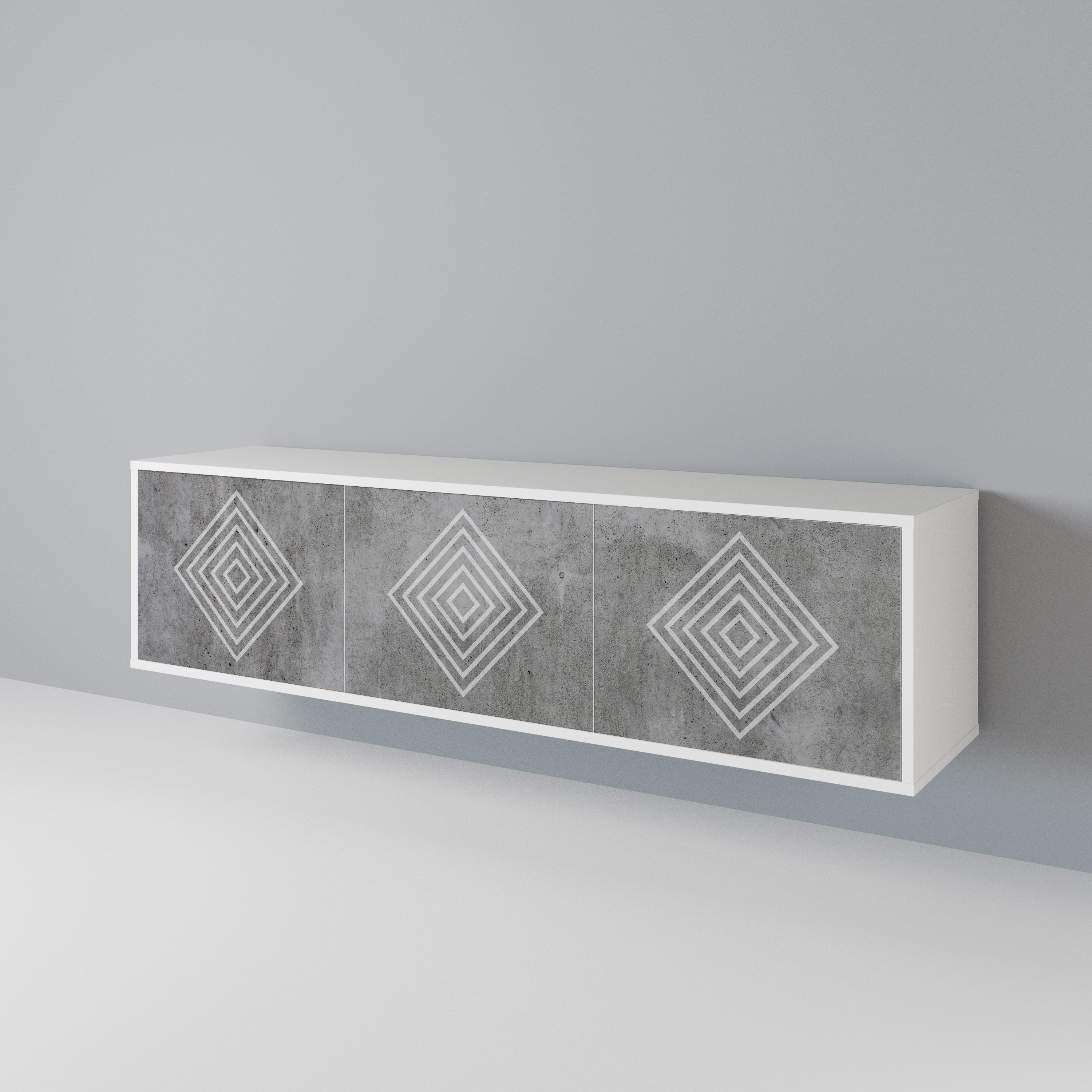 POLYGONAL ARTISTRY Έπιπλο τηλεόρασης 3-θυρών