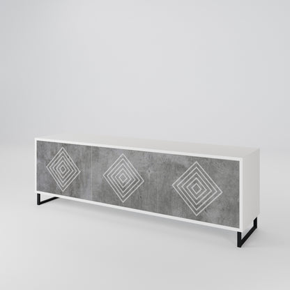 POLYGONAL ARTISTRY Έπιπλο τηλεόρασης 3-θυρών