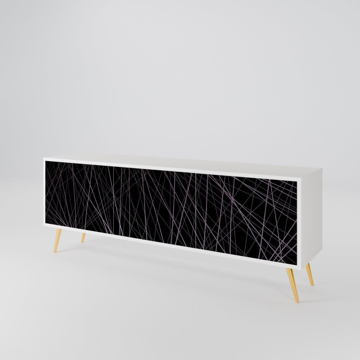 SHIMMER SPIDERGRAM 3-Door TV Cabinet