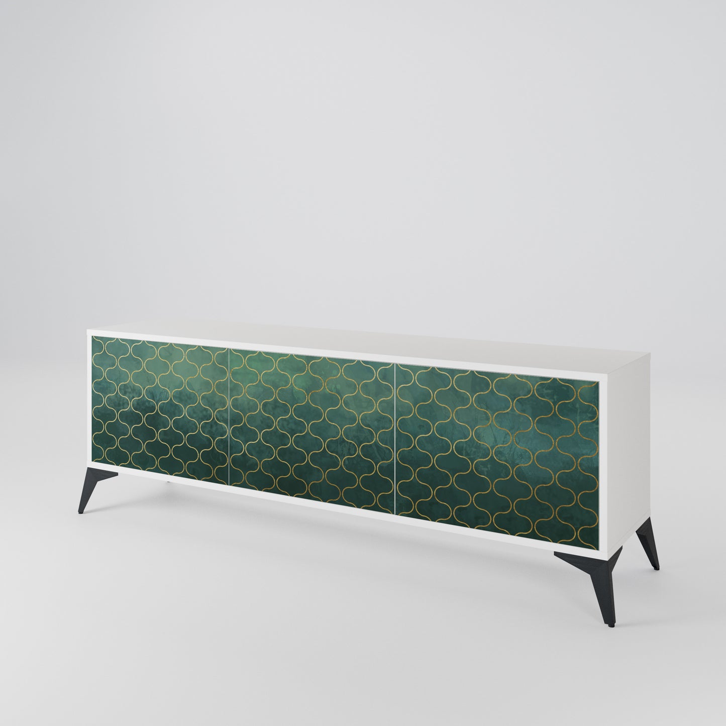 TESSELATED GREENERY Έπιπλο τηλεόρασης 3-θυρών