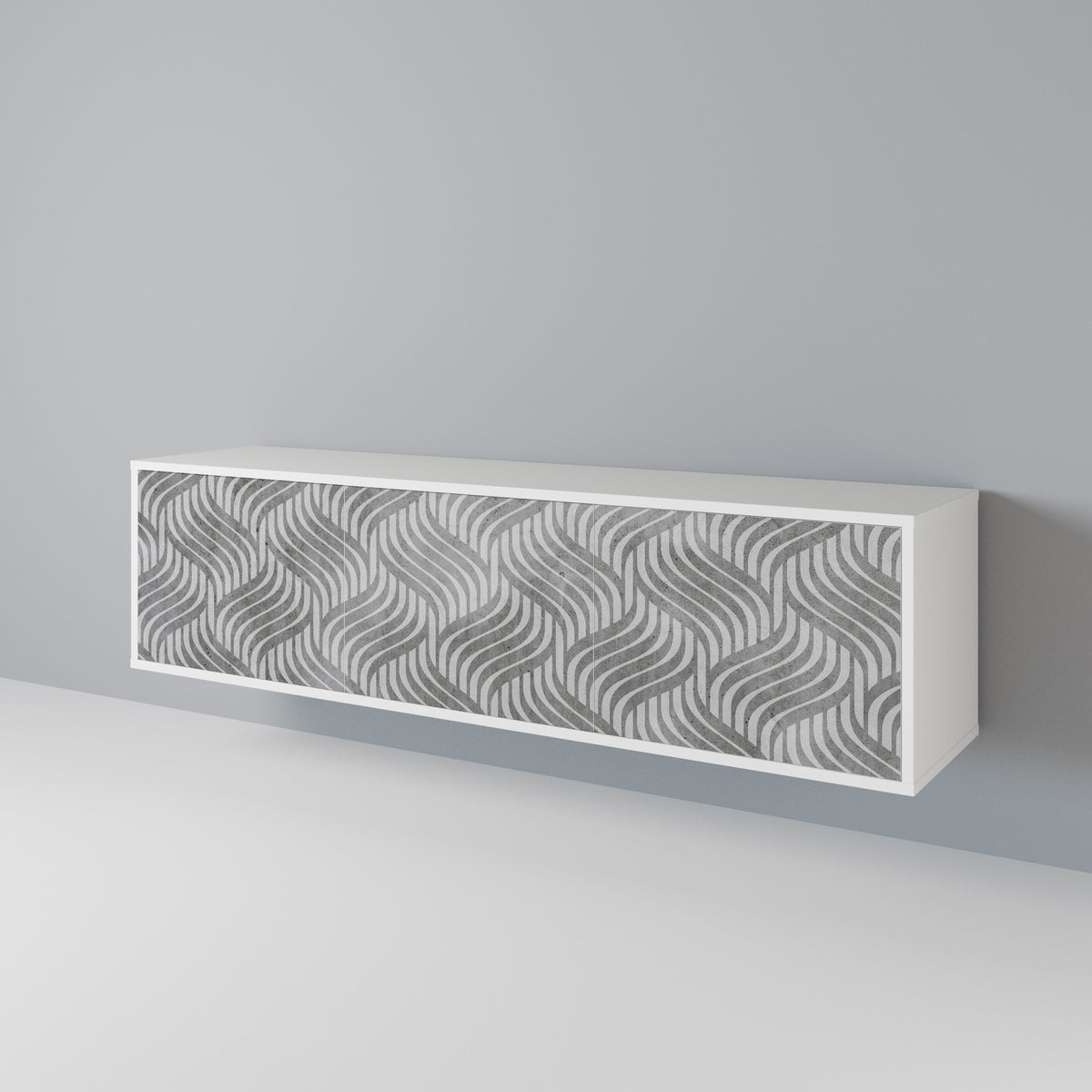 CONCRETE MOVEMENT 3-Door TV Cabinet