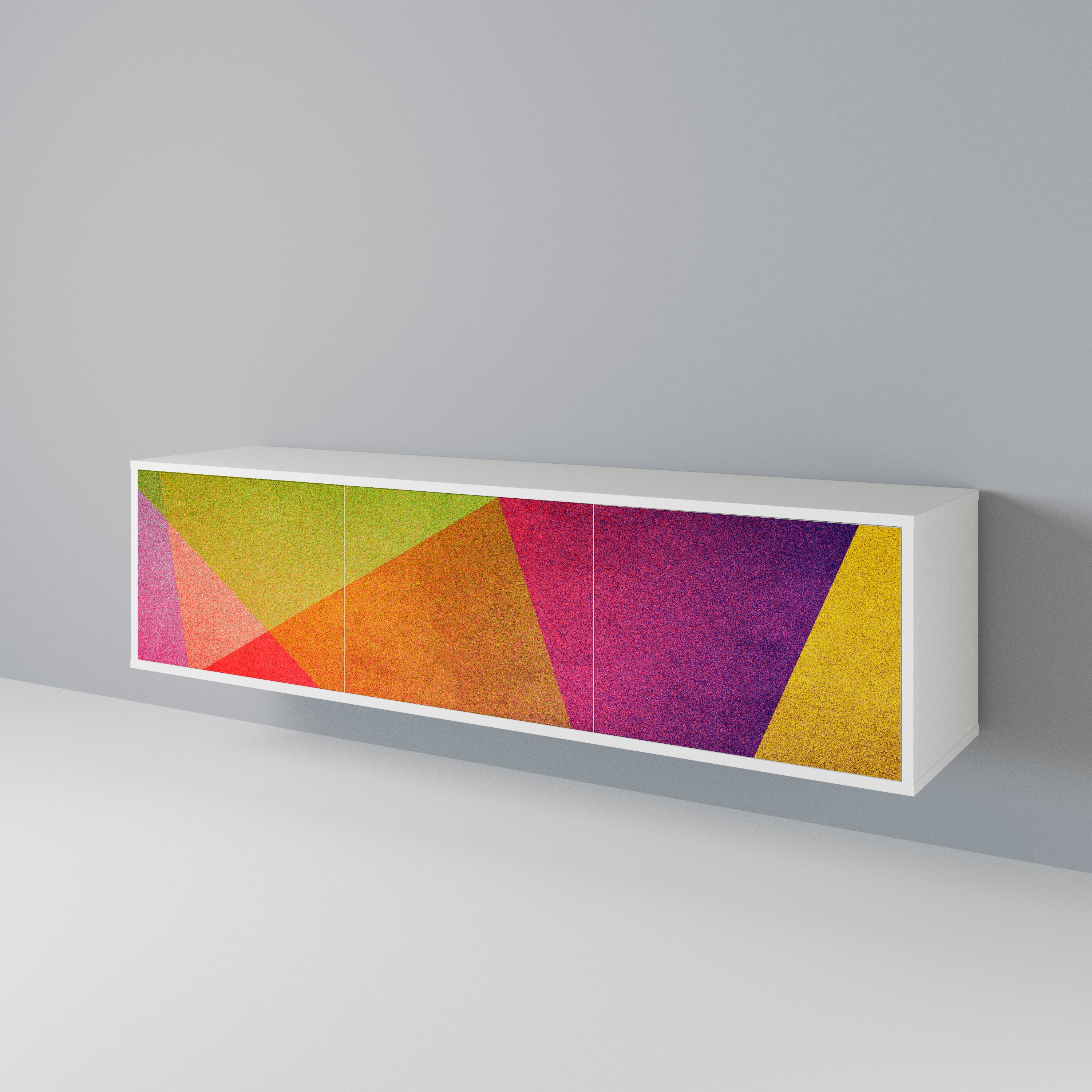 VIVID GEOMETRY 3-Door TV Cabinet