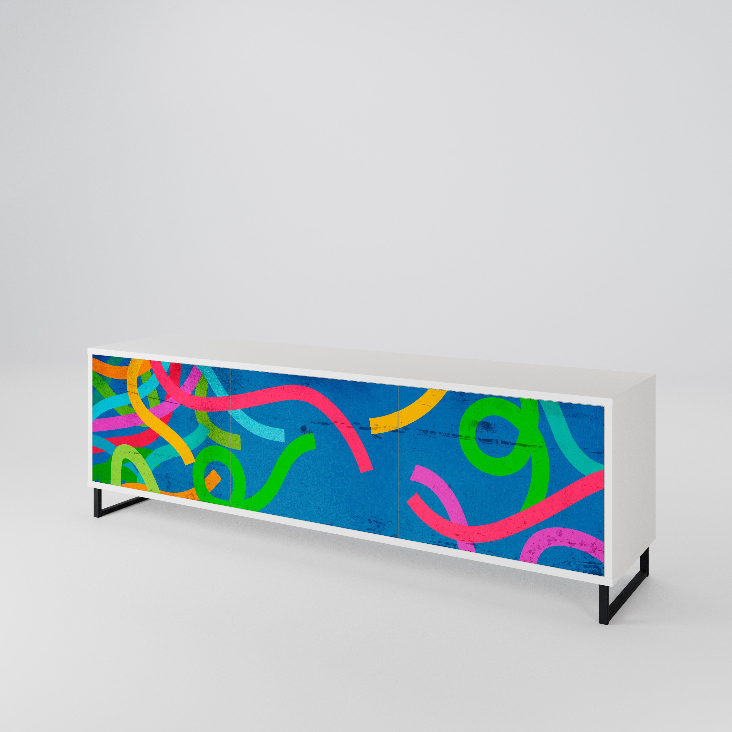 STREAMER TANGLE 3-Door TV Cabinet