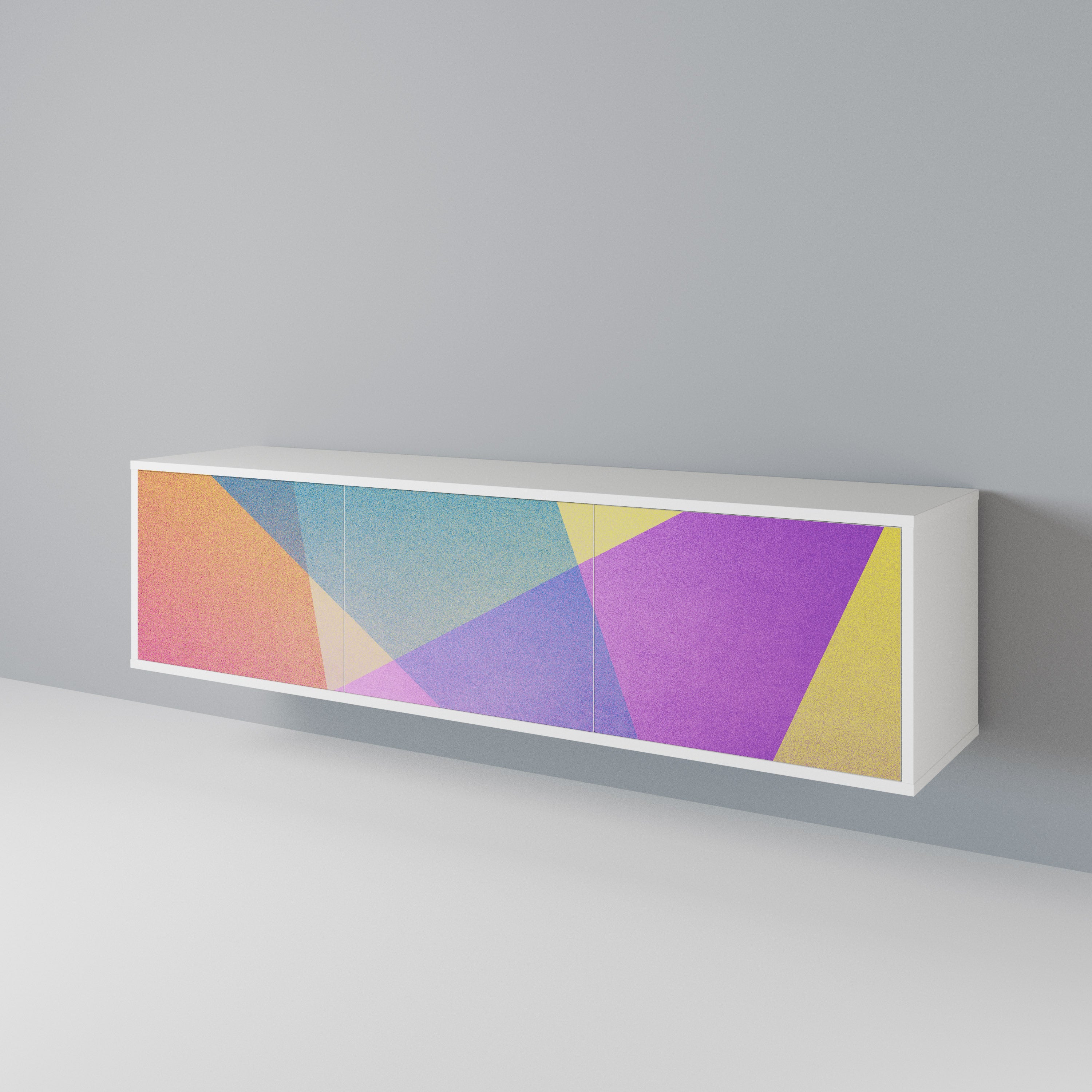BRIGHT GEOMETRY Έπιπλο τηλεόρασης 3-θυρών