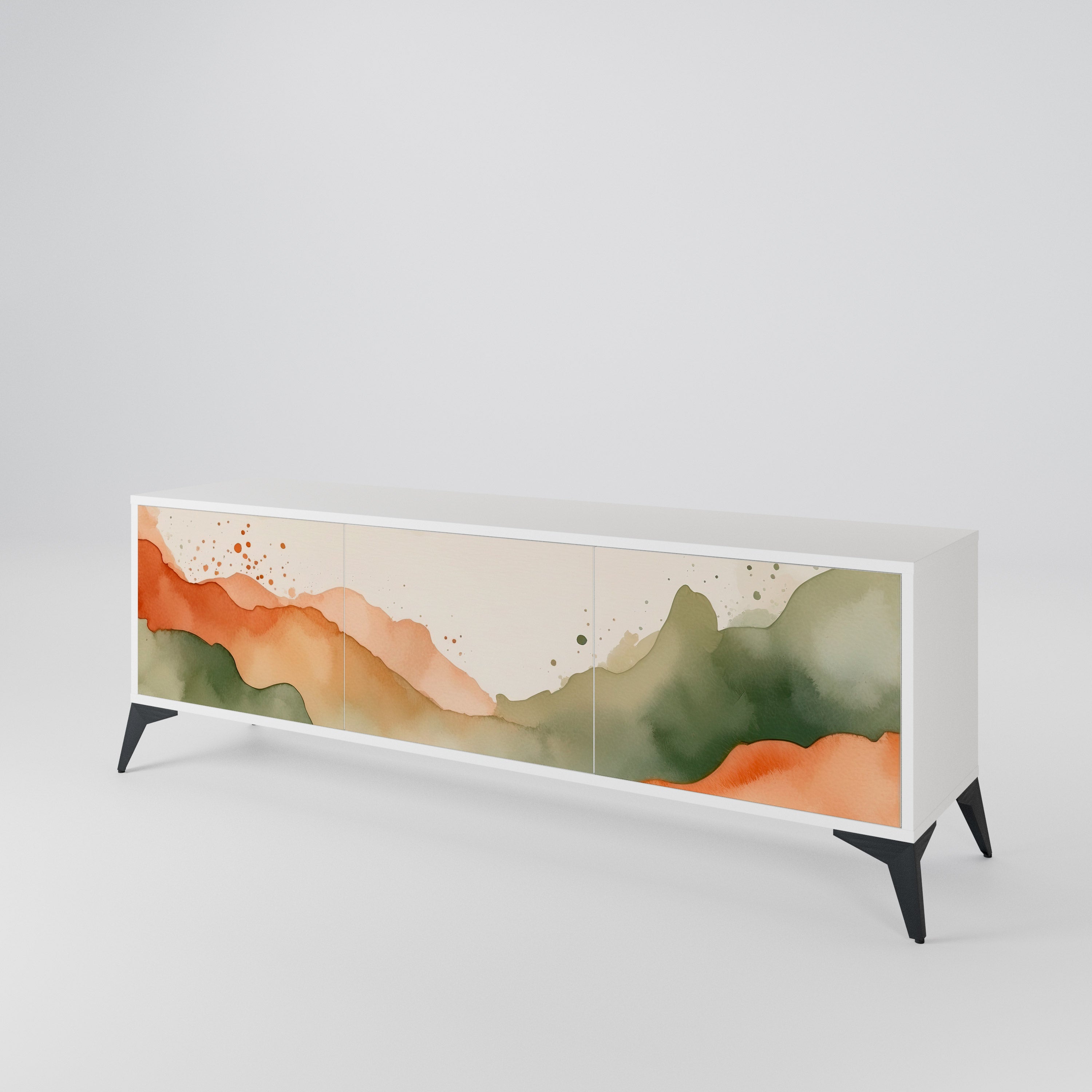 WATERCOLOUR PEAKS Έπιπλο τηλεόρασης 3-θυρών