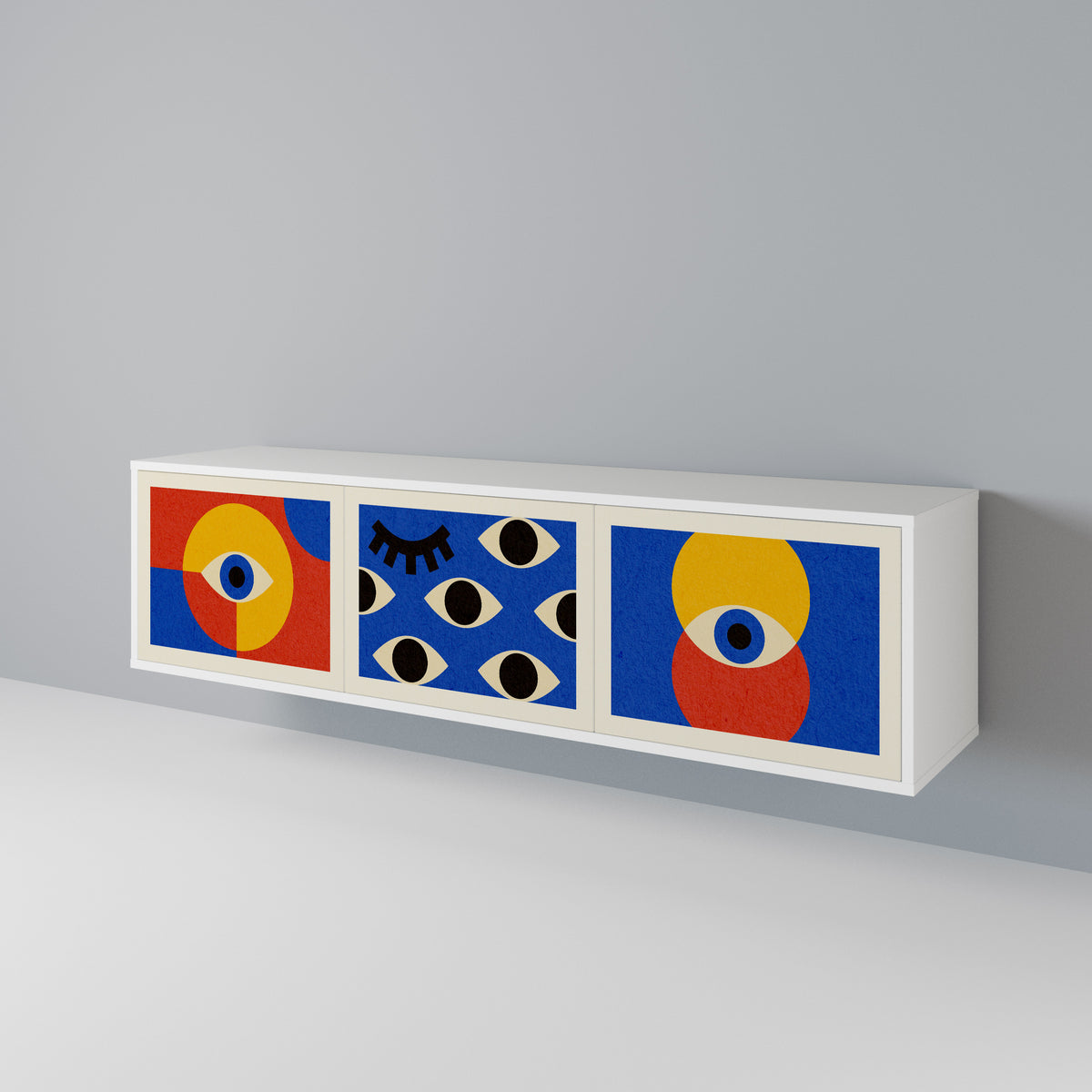 GEOMETRIC EYES Έπιπλο τηλεόρασης 3-θυρών