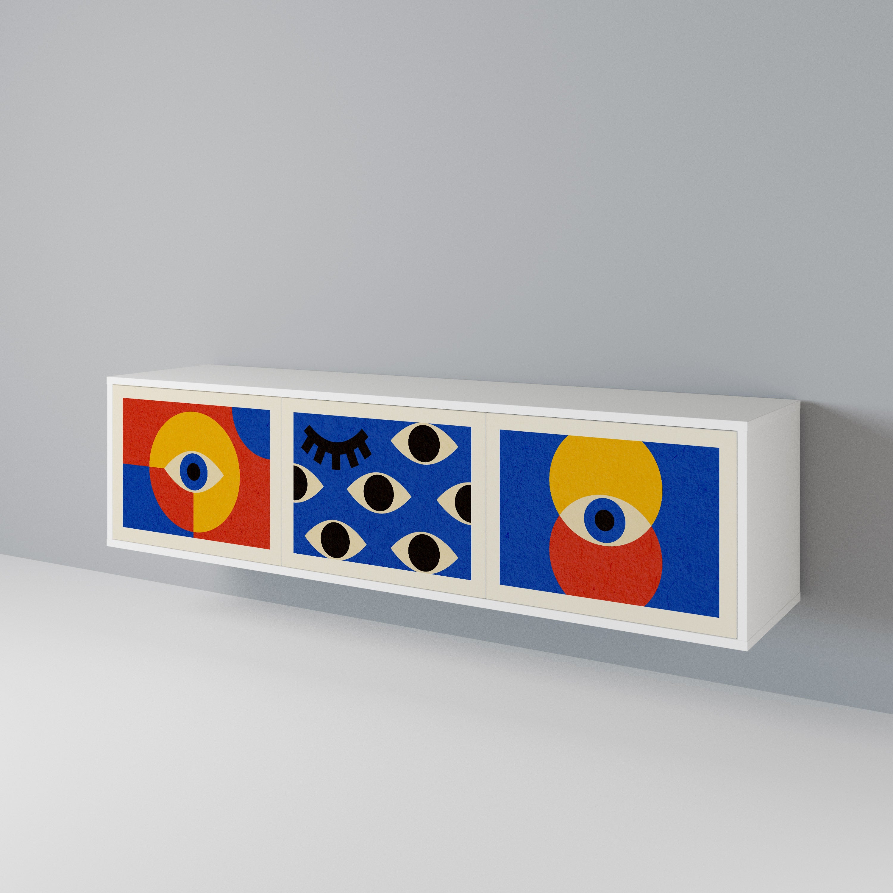 GEOMETRIC EYES Έπιπλο τηλεόρασης 3-θυρών