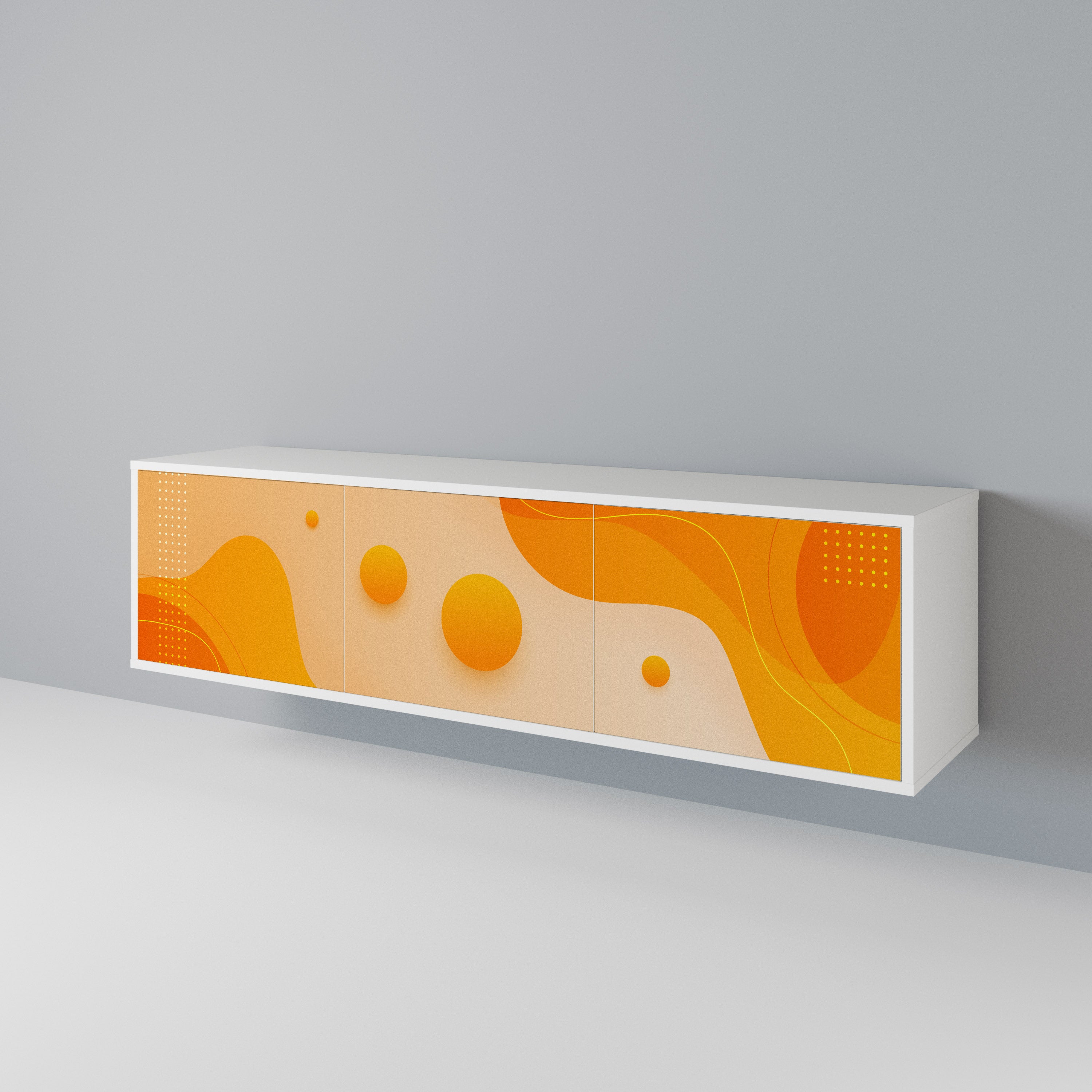 ORANGE ARRANGEMENT Έπιπλο τηλεόρασης 3-θυρών