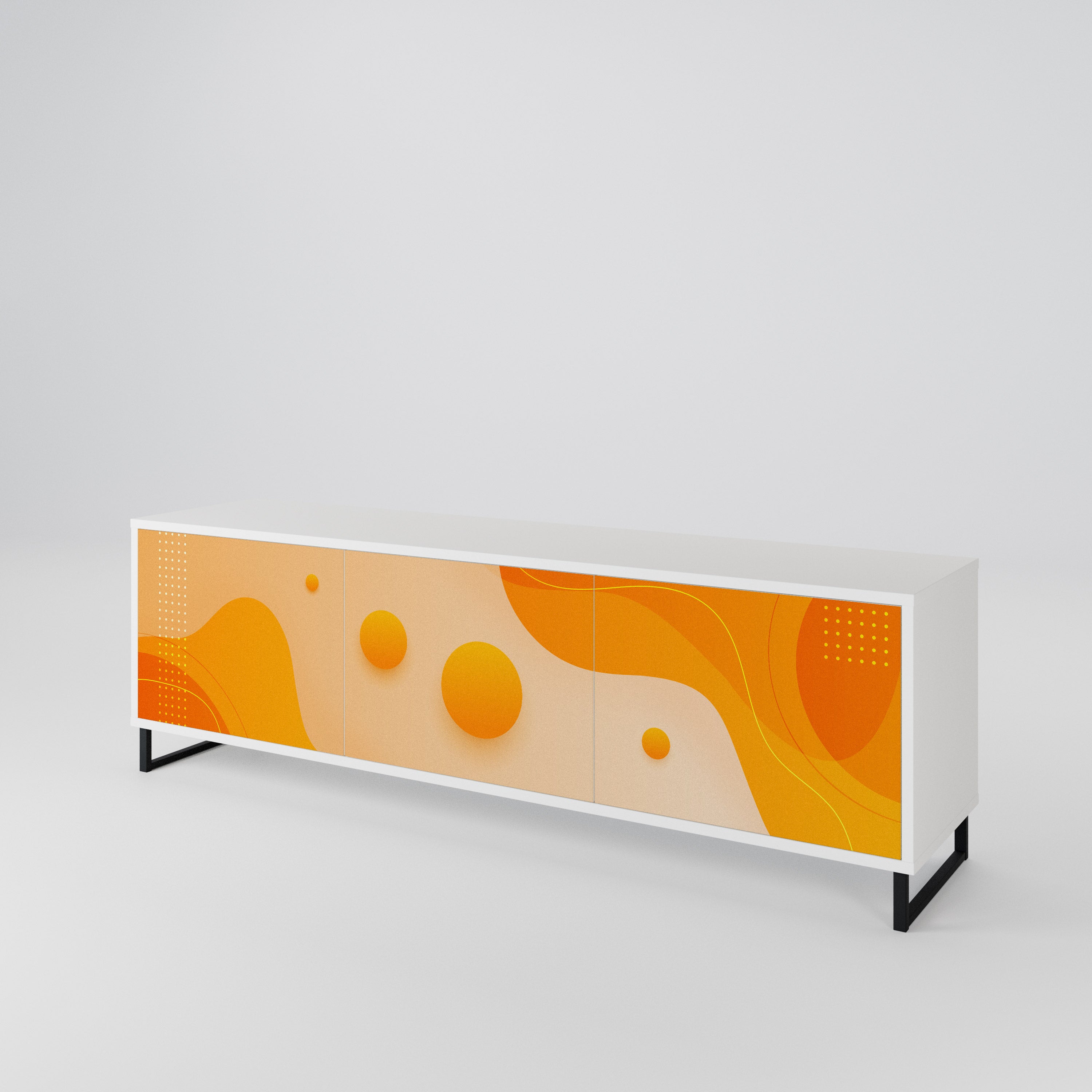 ORANGE ARRANGEMENT Έπιπλο τηλεόρασης 3-θυρών
