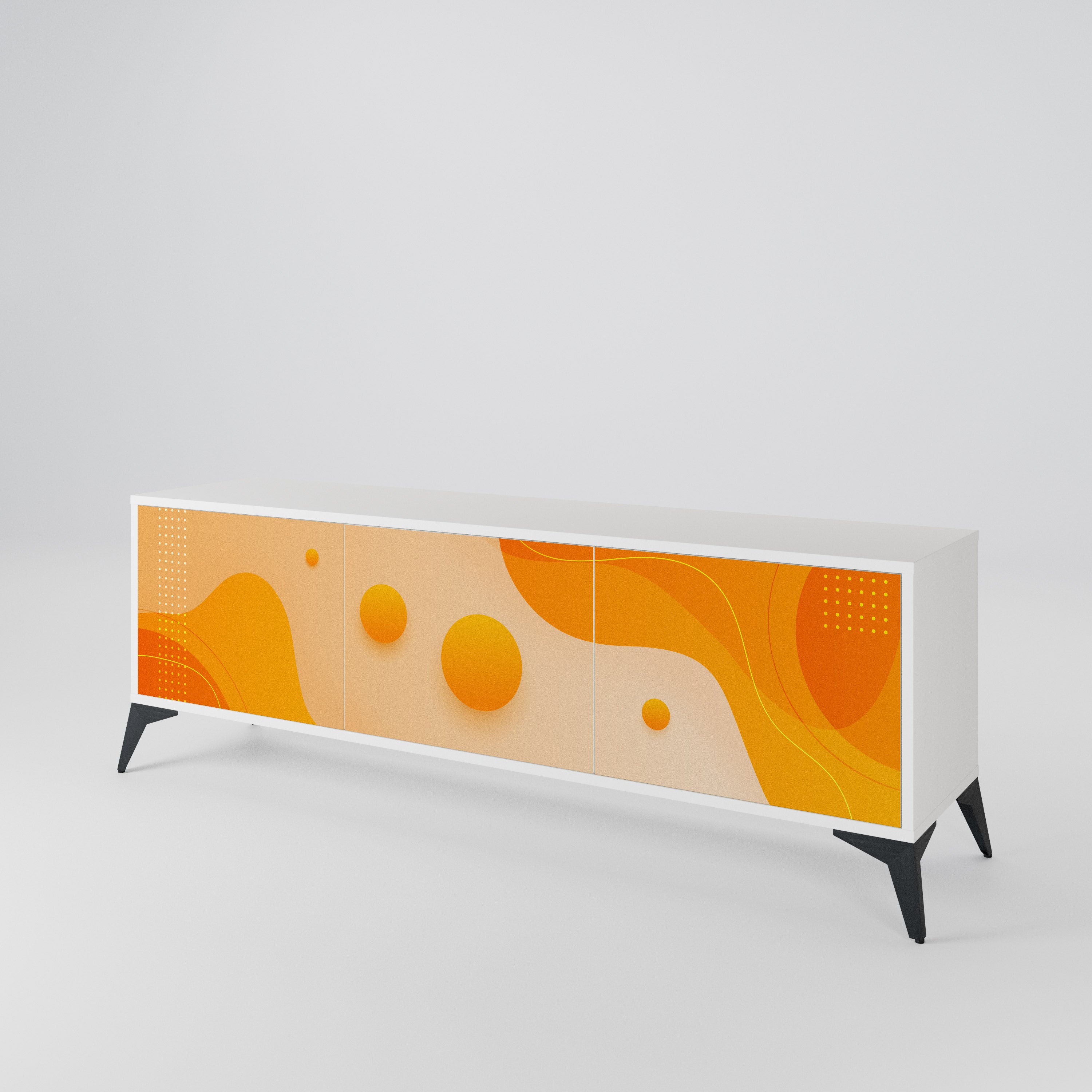 ORANGE ARRANGEMENT Έπιπλο τηλεόρασης 3-θυρών