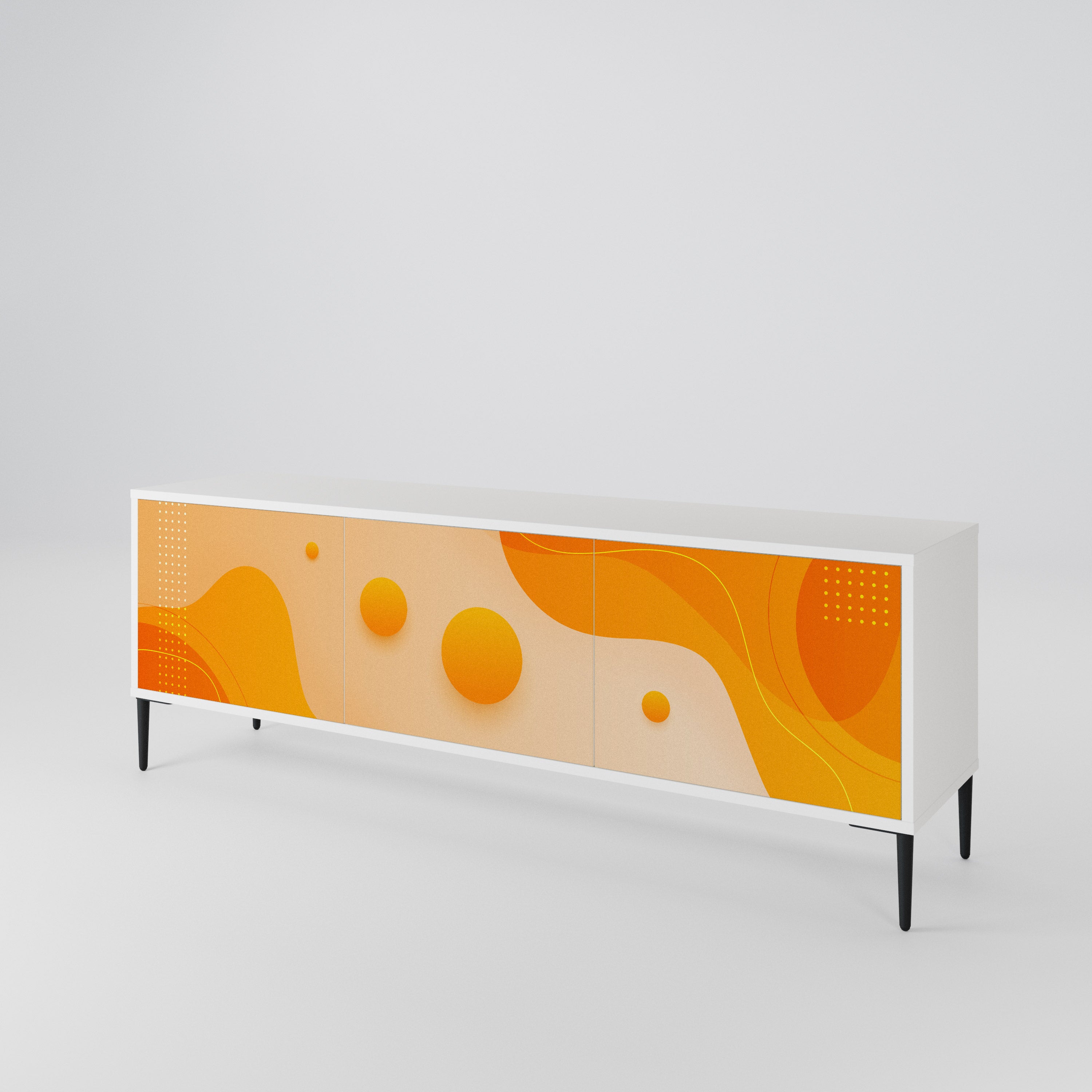 ORANGE ARRANGEMENT Έπιπλο τηλεόρασης 3-θυρών