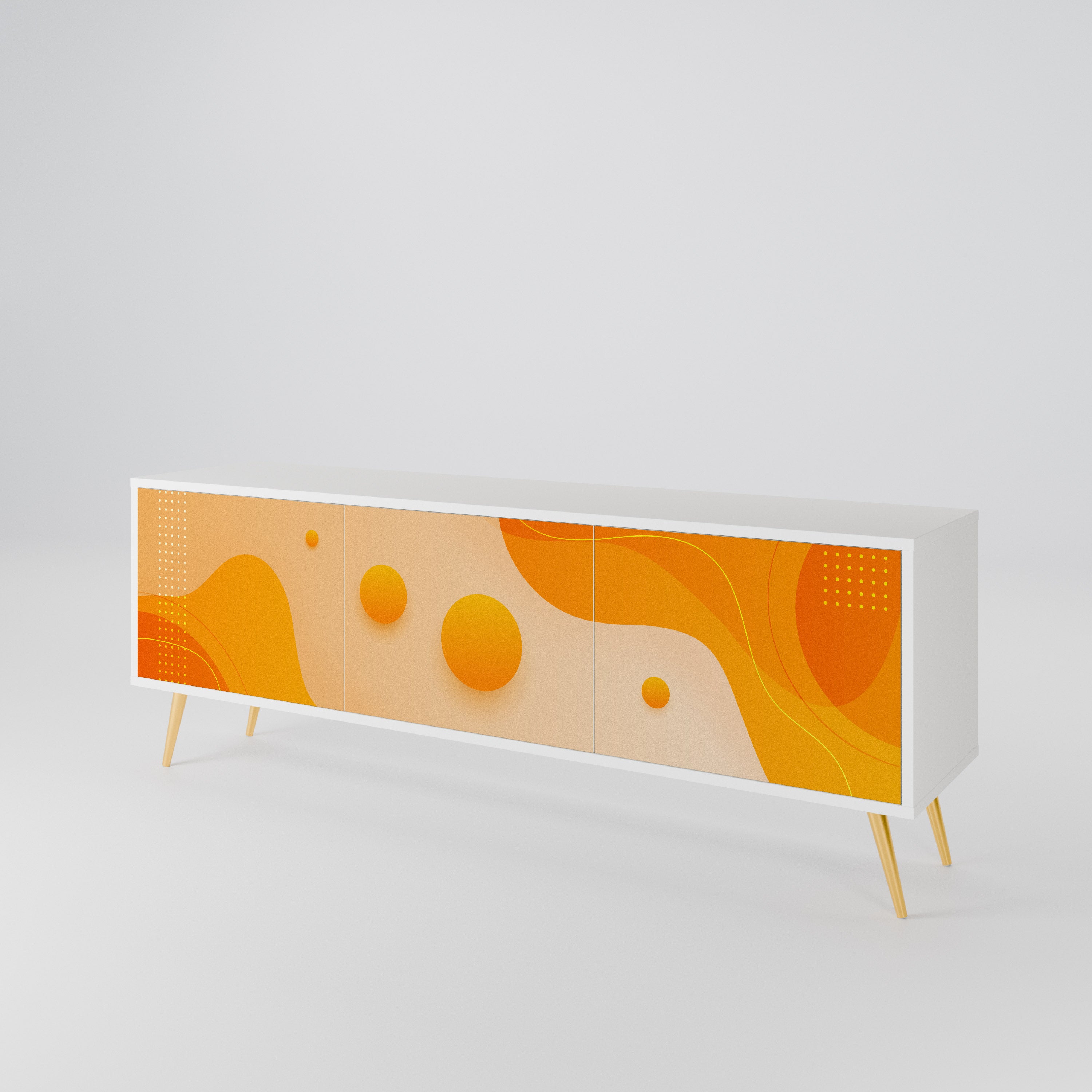 ORANGE ARRANGEMENT Έπιπλο τηλεόρασης 3-θυρών