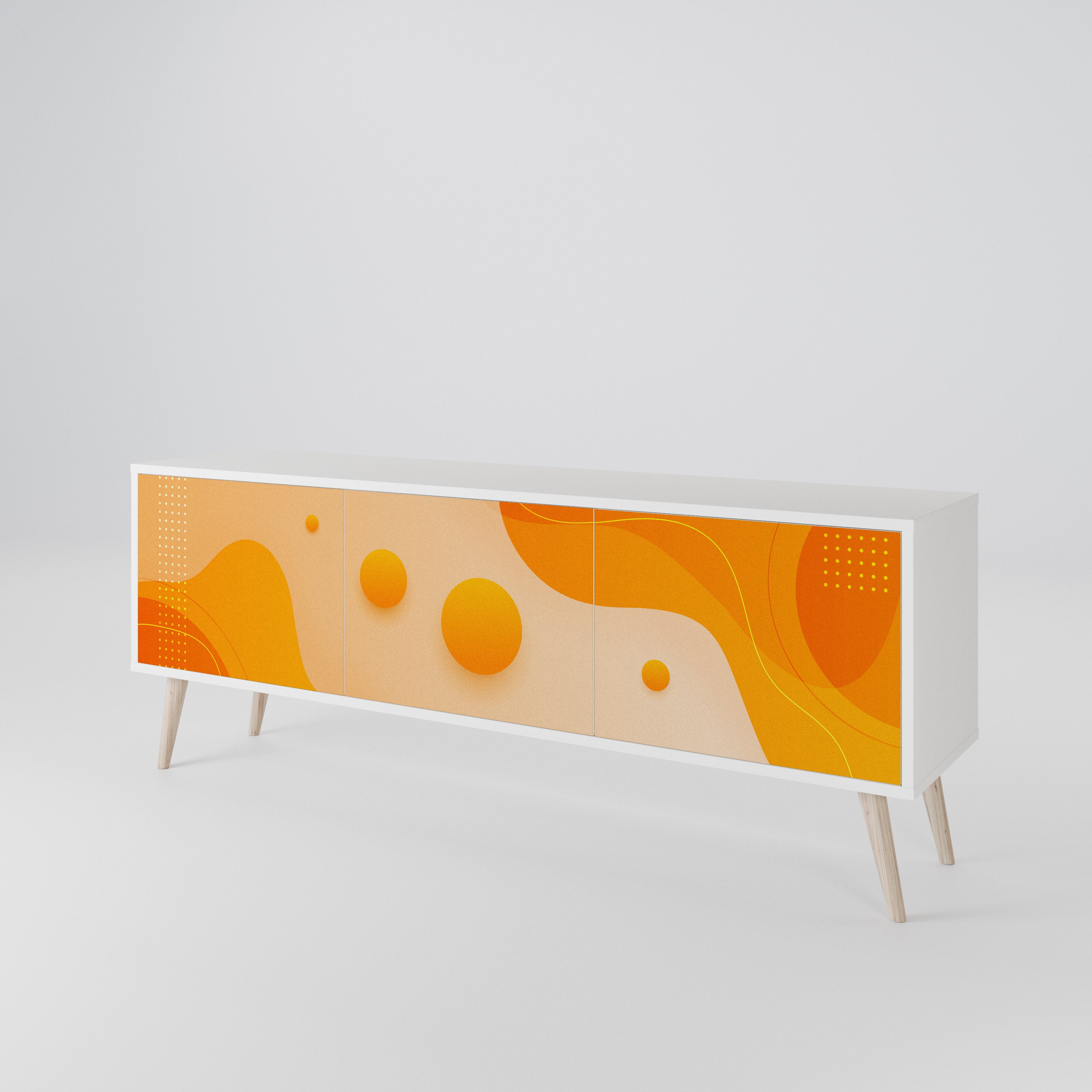 ORANGE ARRANGEMENT Έπιπλο τηλεόρασης 3-θυρών
