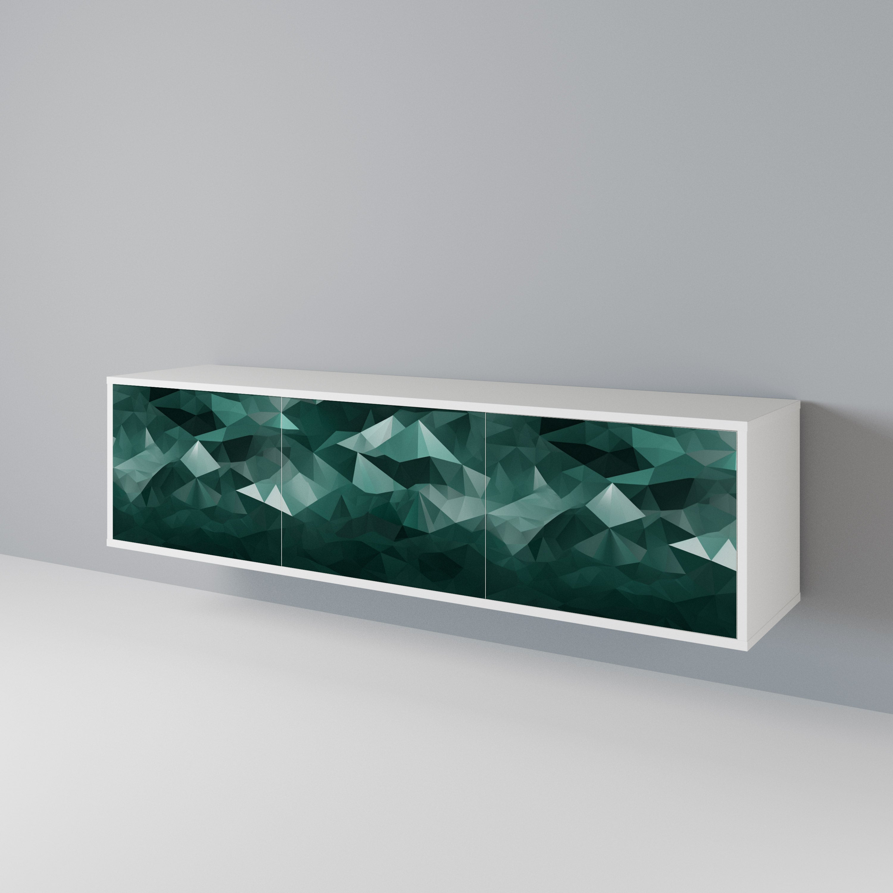 POLYGONAL FLOATING Έπιπλο τηλεόρασης 3-θυρών