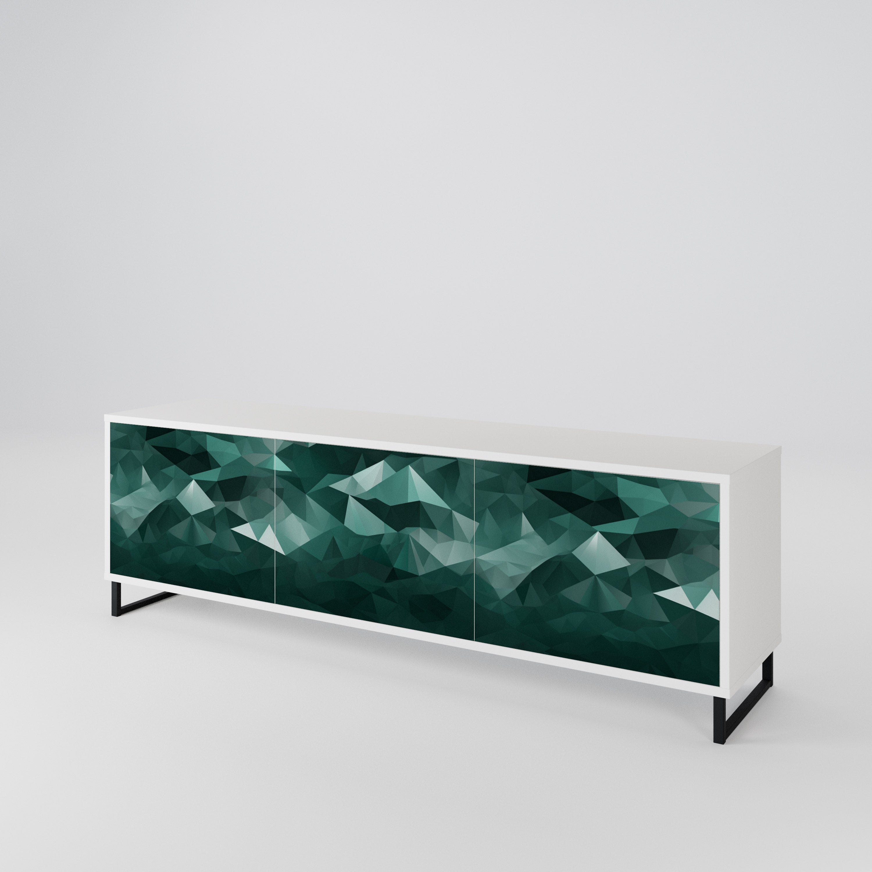 POLYGONAL FLOATING Έπιπλο τηλεόρασης 3-θυρών