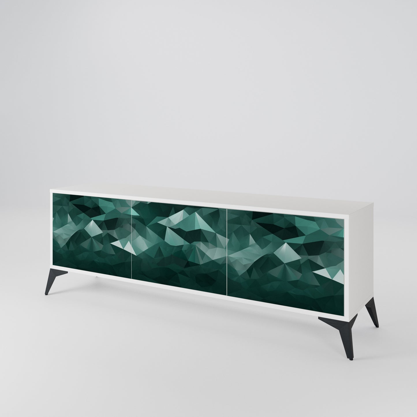 POLYGONAL FLOATING Έπιπλο τηλεόρασης 3-θυρών