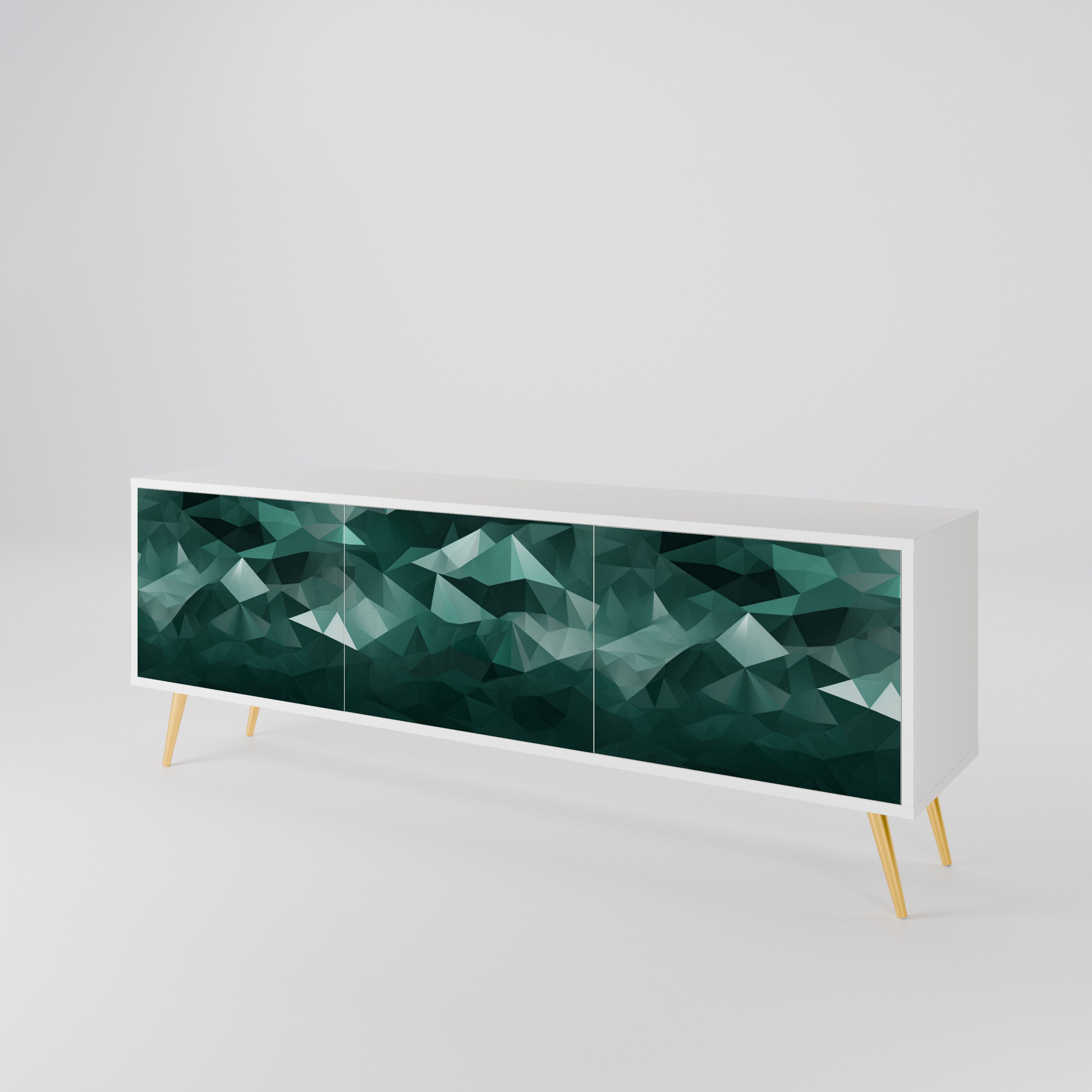 POLYGONAL FLOATING Έπιπλο τηλεόρασης 3-θυρών