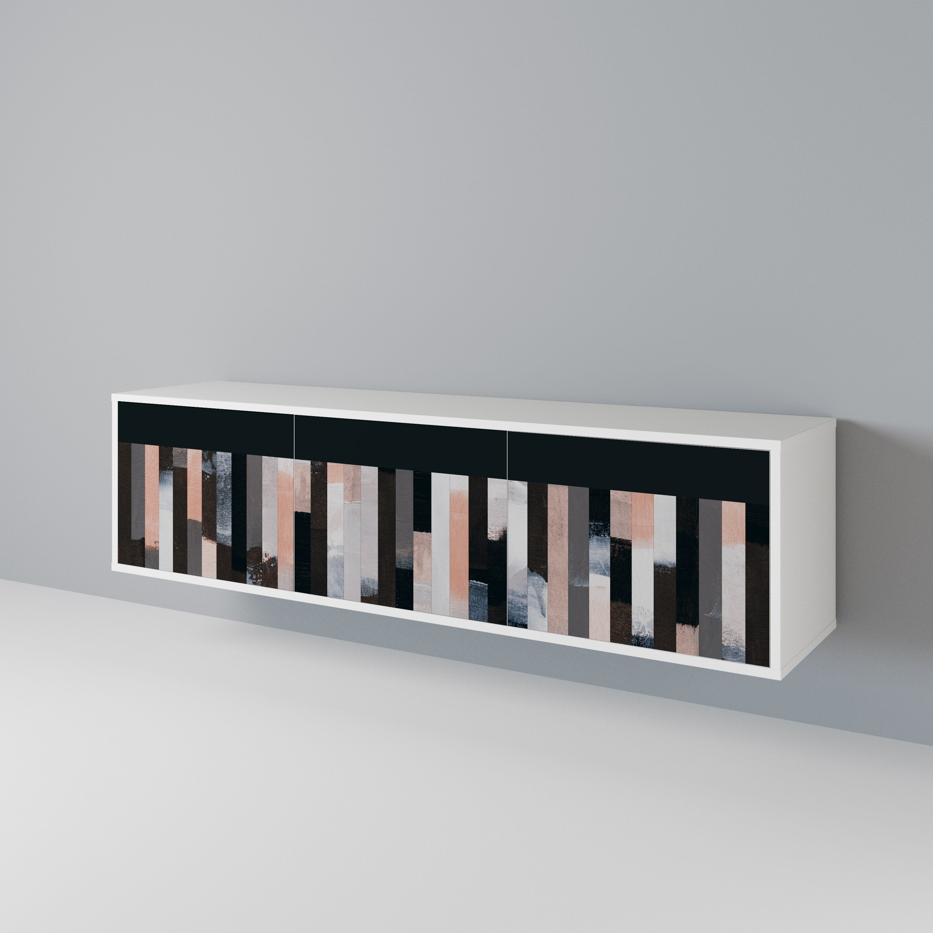 COLLAGE OF RECTANGLES Έπιπλο τηλεόρασης 3-θυρών